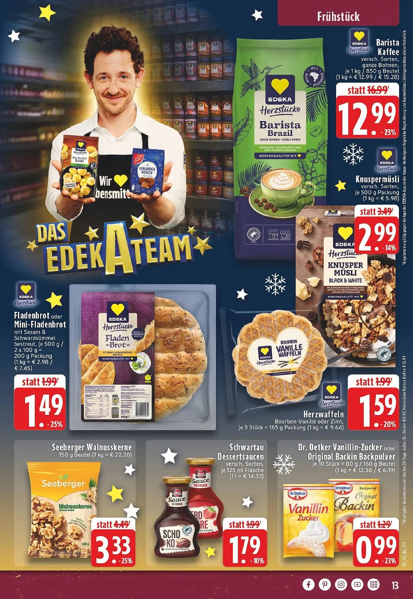 Edeka Prospekt von 8. Dezember bis 13. Dezember 2025 - Prospekt seite 13