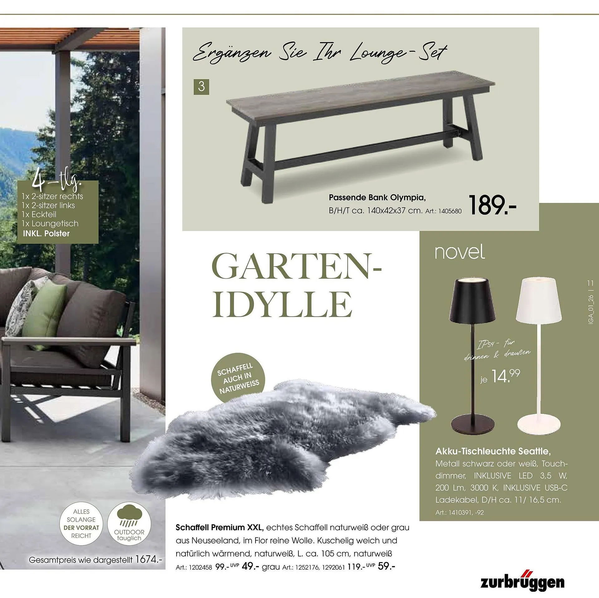 Zurbrüggen Prospekt von 17. März bis 31. August 2026 - Prospekt seite 11