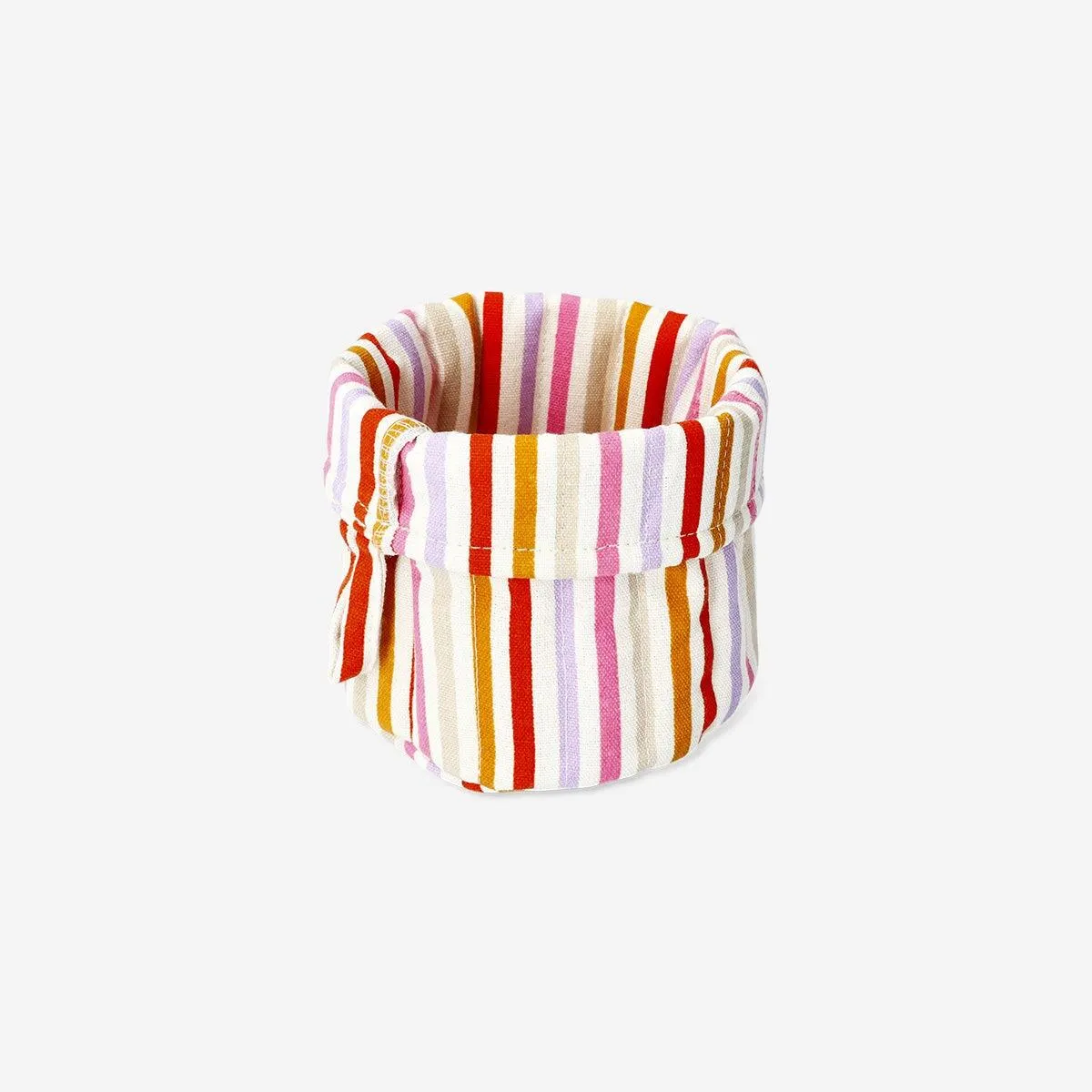 Storage basket with stripes - 17 cm