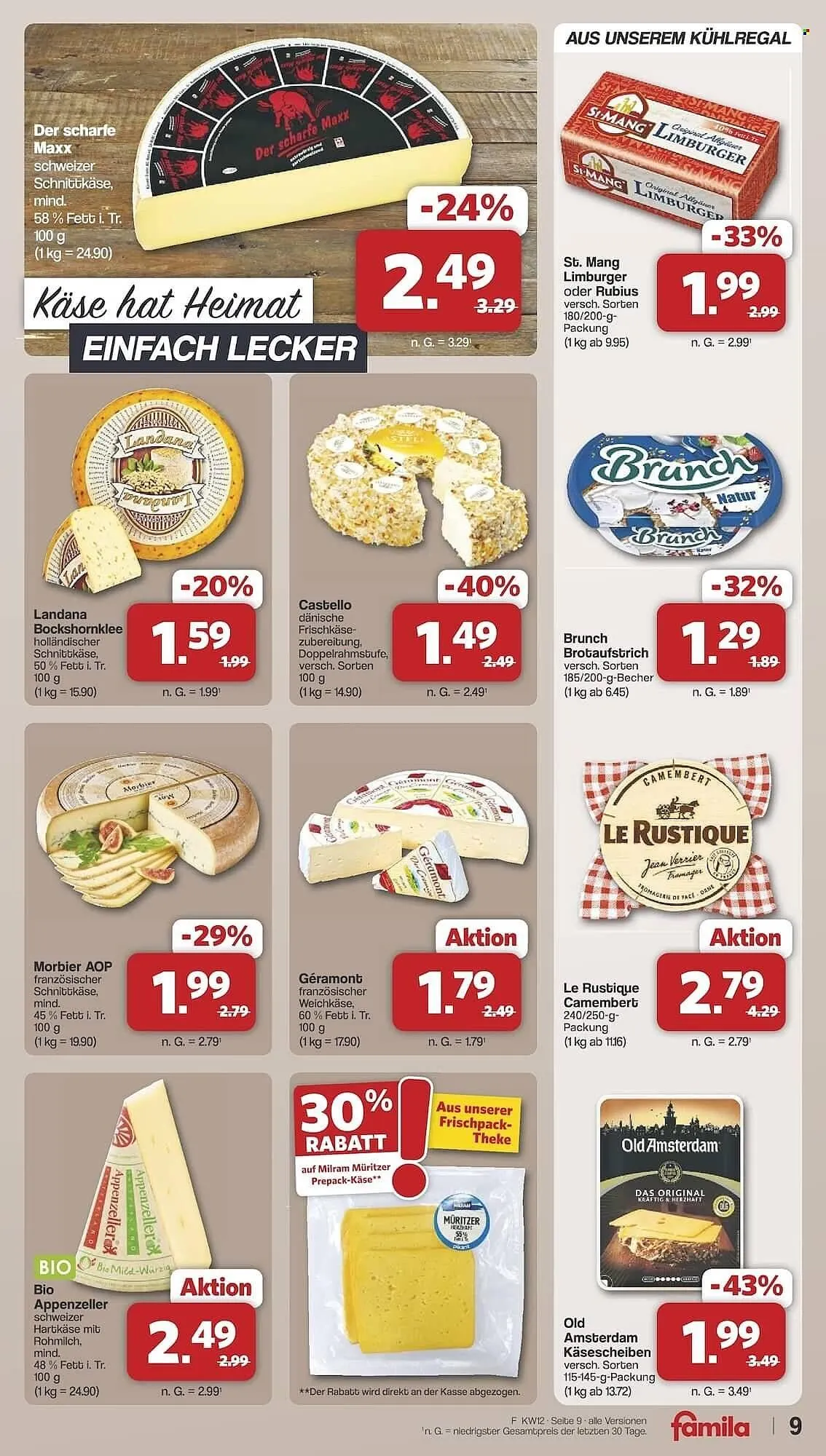 Famila Nord Ost Prospekt von 16. März bis 21. März 2026 - Prospekt seite 9