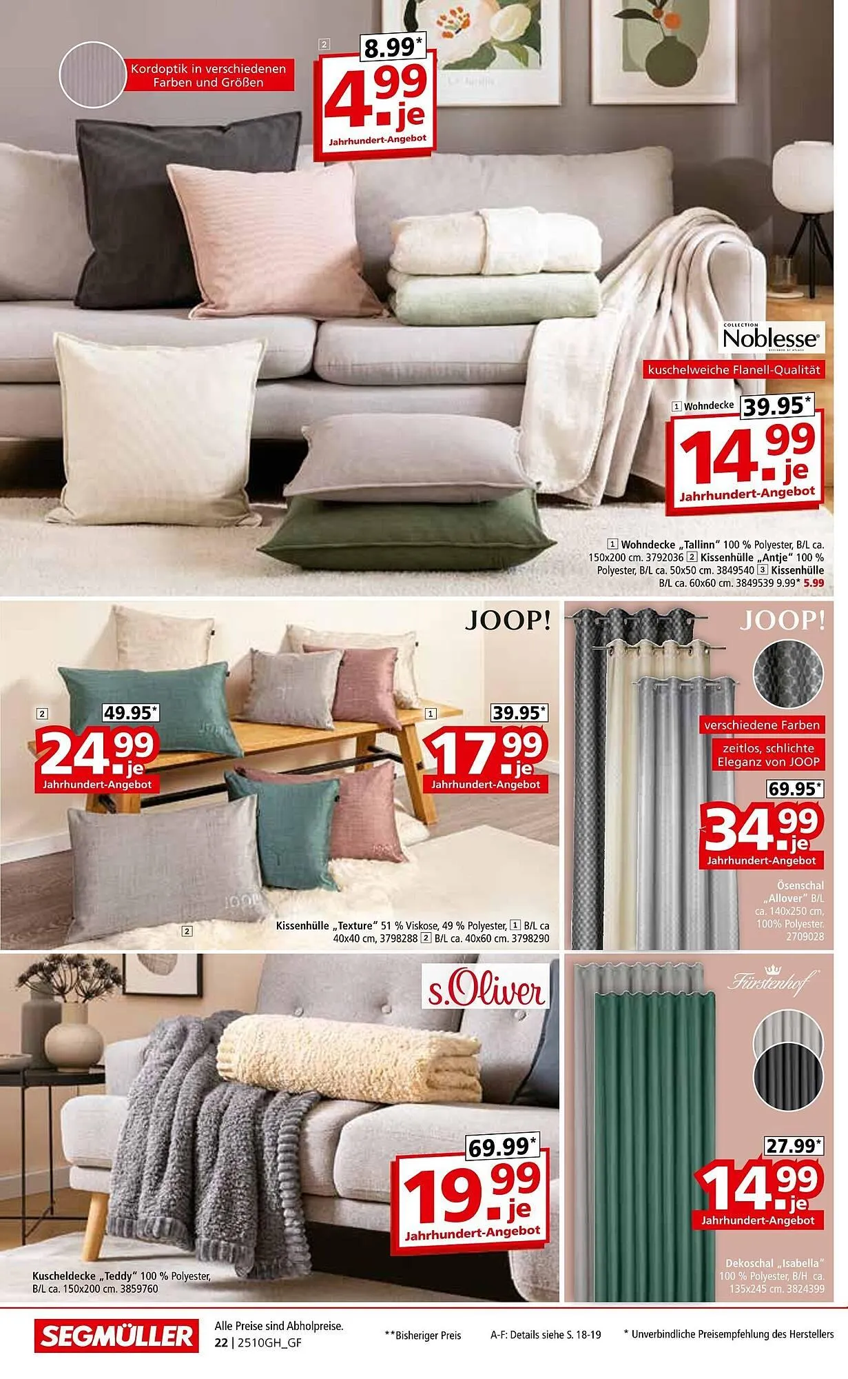 Segmüller Prospekt von 11. Oktober bis 1. November 2025 - Prospekt seite 38