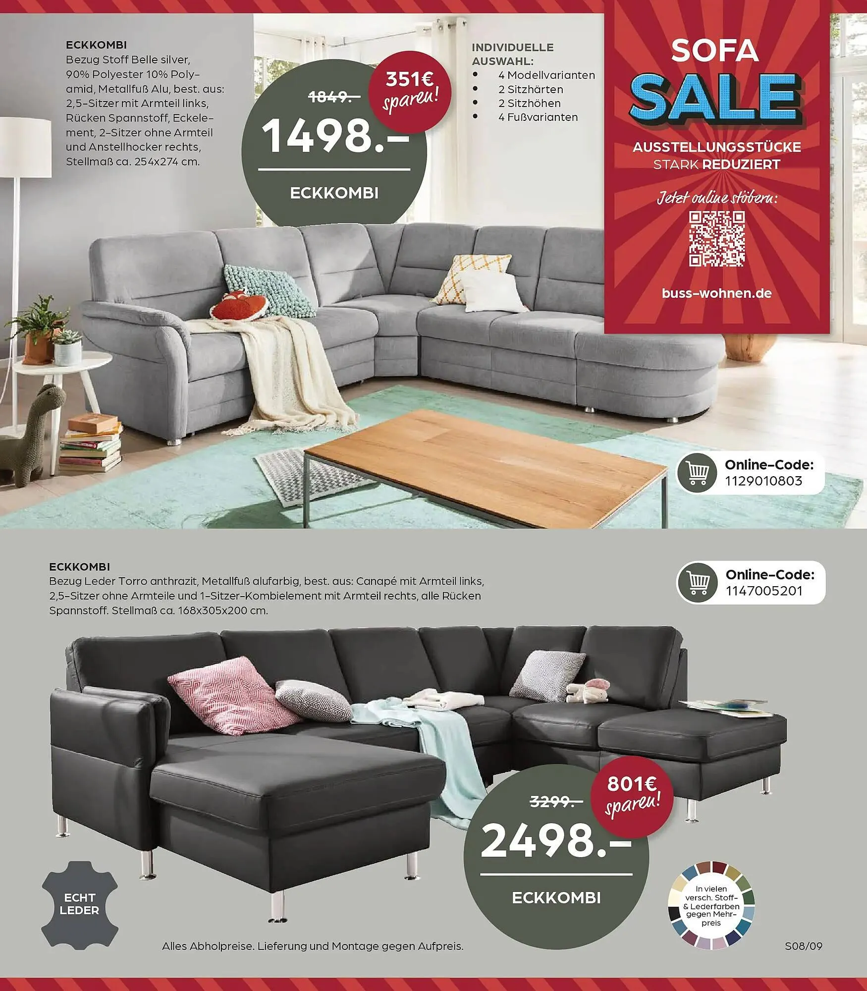 Möbel Buss Prospekt von 16. Januar bis 29. Januar 2026 - Prospekt seite 9