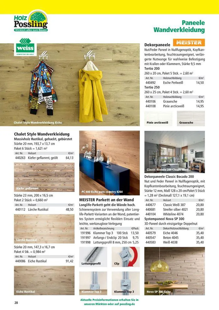 Holz-& Baukatalog 2024/25 von 27. März bis 31. Januar 2025 - Prospekt seite 28