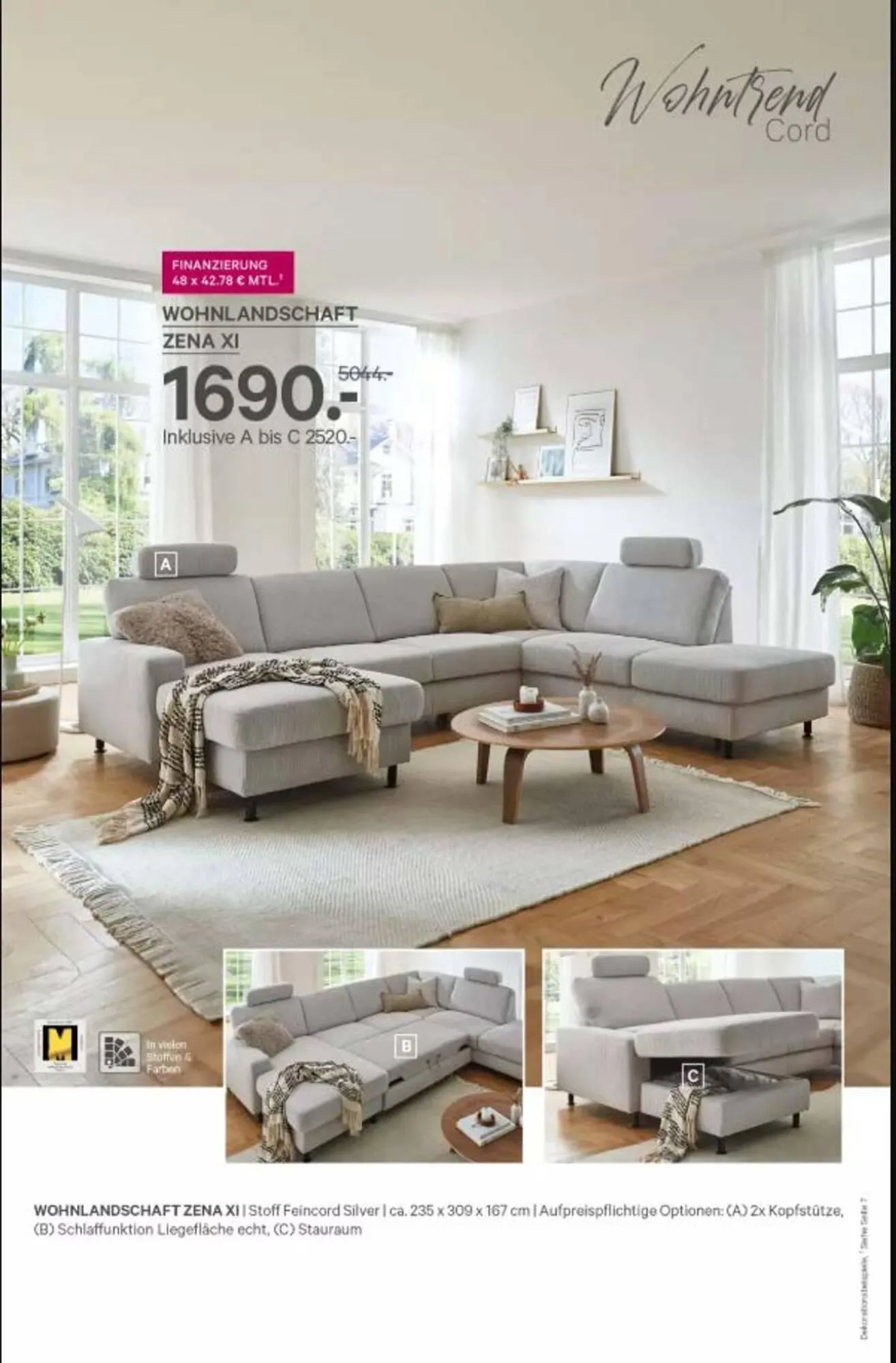 Kabs Polsterwelt Prospekt von 10. November bis 2. Dezember 2025 - Prospekt seite 23