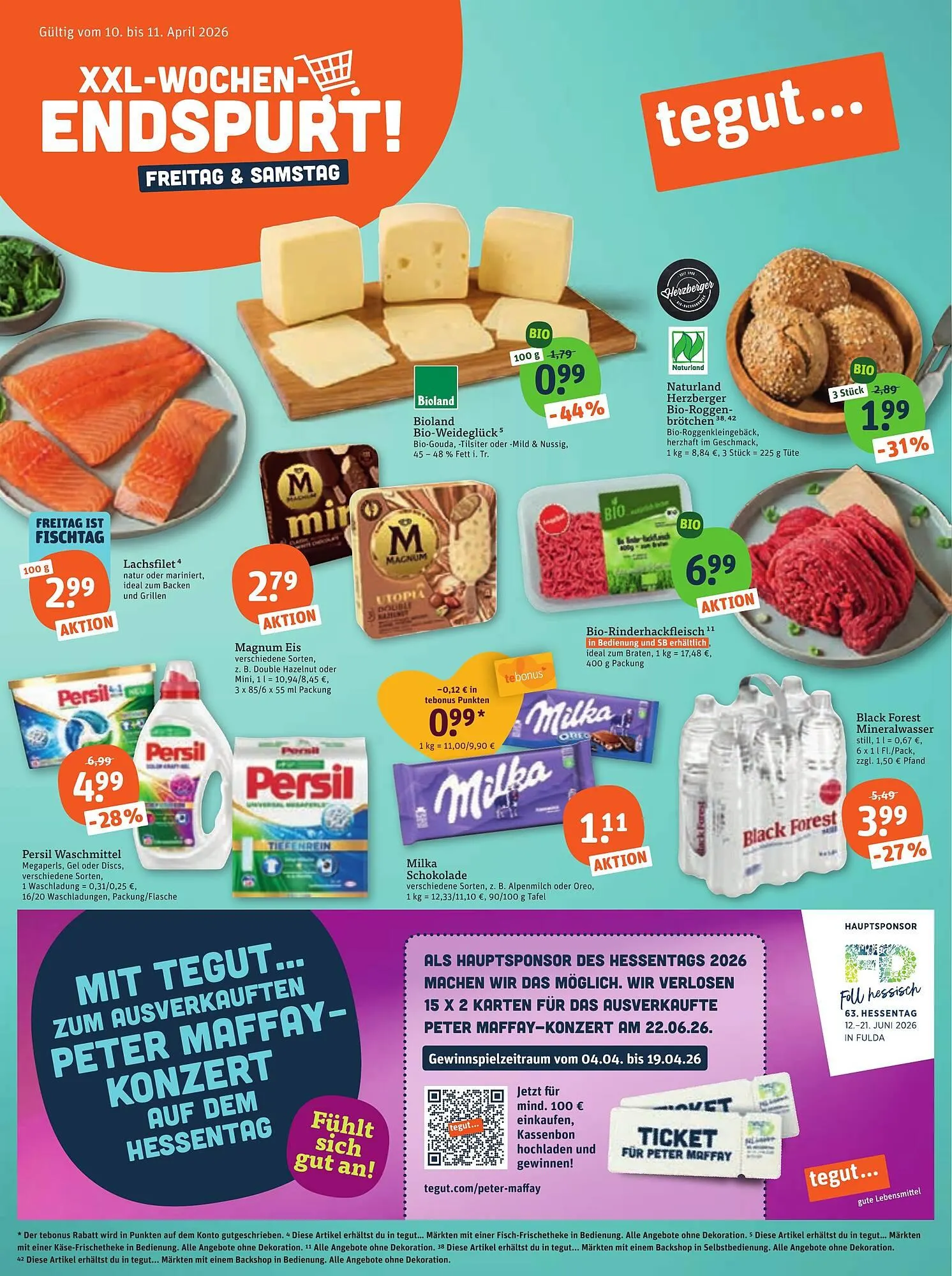 Tegut Prospekt von 6. April bis 11. April 2026 - Prospekt seite 1