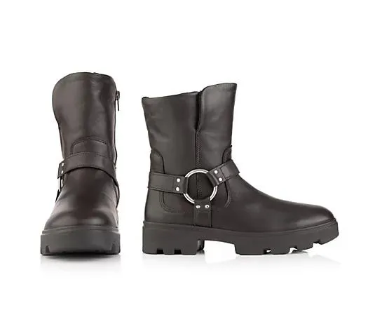 VITAFORM Damen-Stiefelette Nappaleder Biker-Look Sohle Antonia