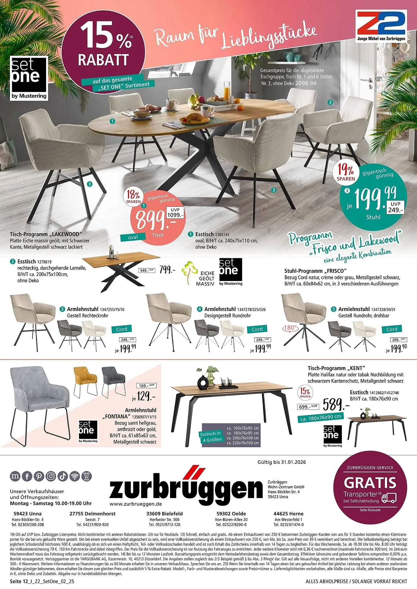 Zurbrüggen Prospekt von 20. Dezember bis 7. Februar 2026 - Prospekt seite 12