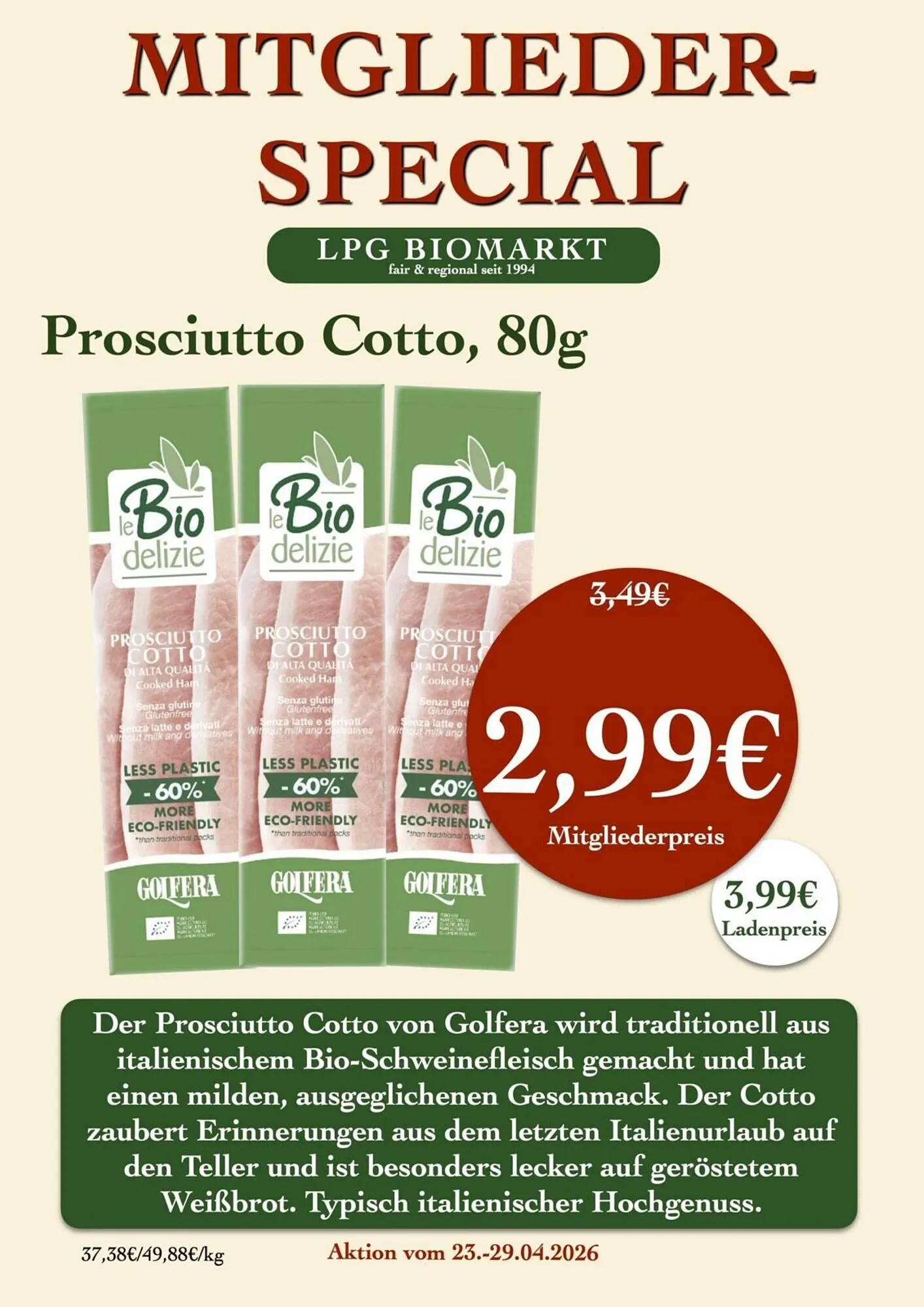 LPG Biomarkt Prospekt von 23. April bis 29. April 2026 - Prospekt seite 15