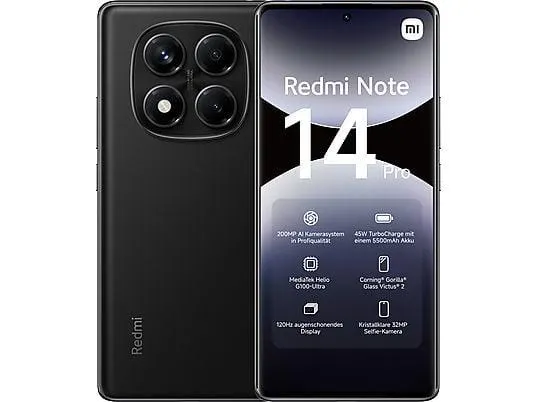 XIAOMI Redmi Note 14 Pro 256 GB Midnight Black Dual SIM