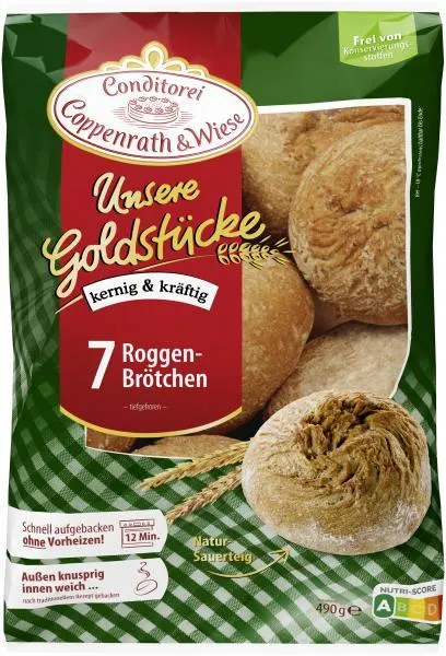 Coppenrath & Wiese Unsere Goldstücke Roggenbrötchen 490 g