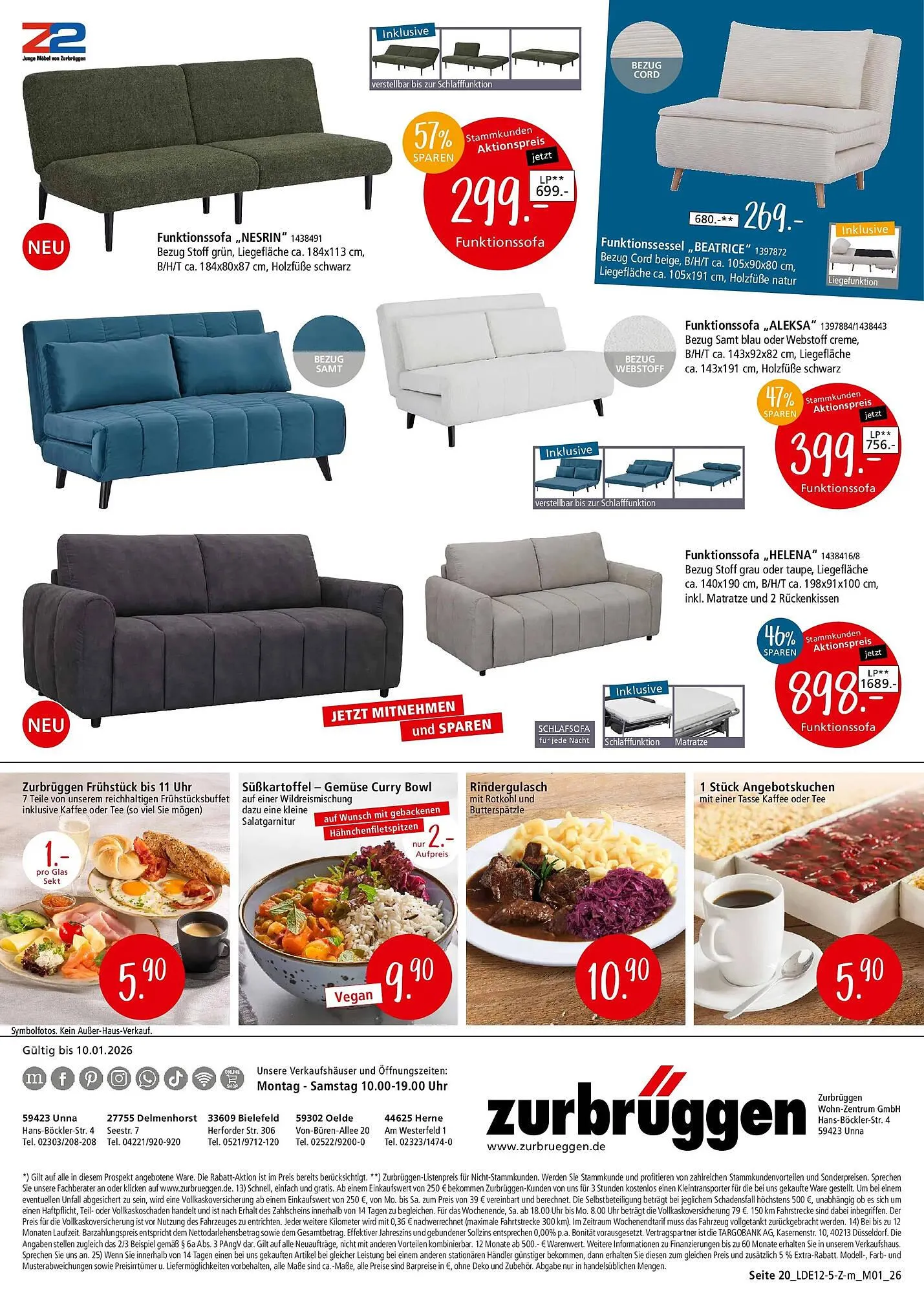 Zurbrüggen Prospekt von 12. Dezember bis 10. Januar 2026 - Prospekt seite 40