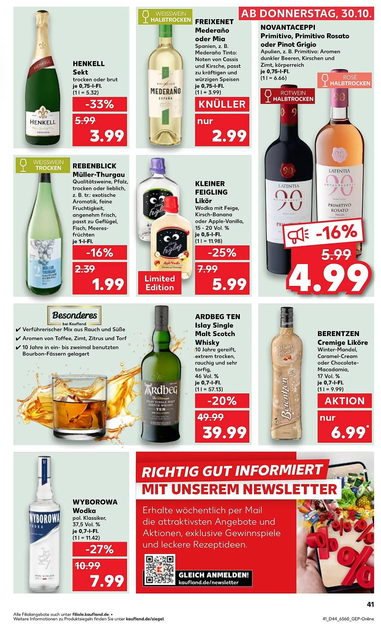 Kaufland Prospekt von 30. Oktober bis 5. November 2025 - Prospekt seite 41