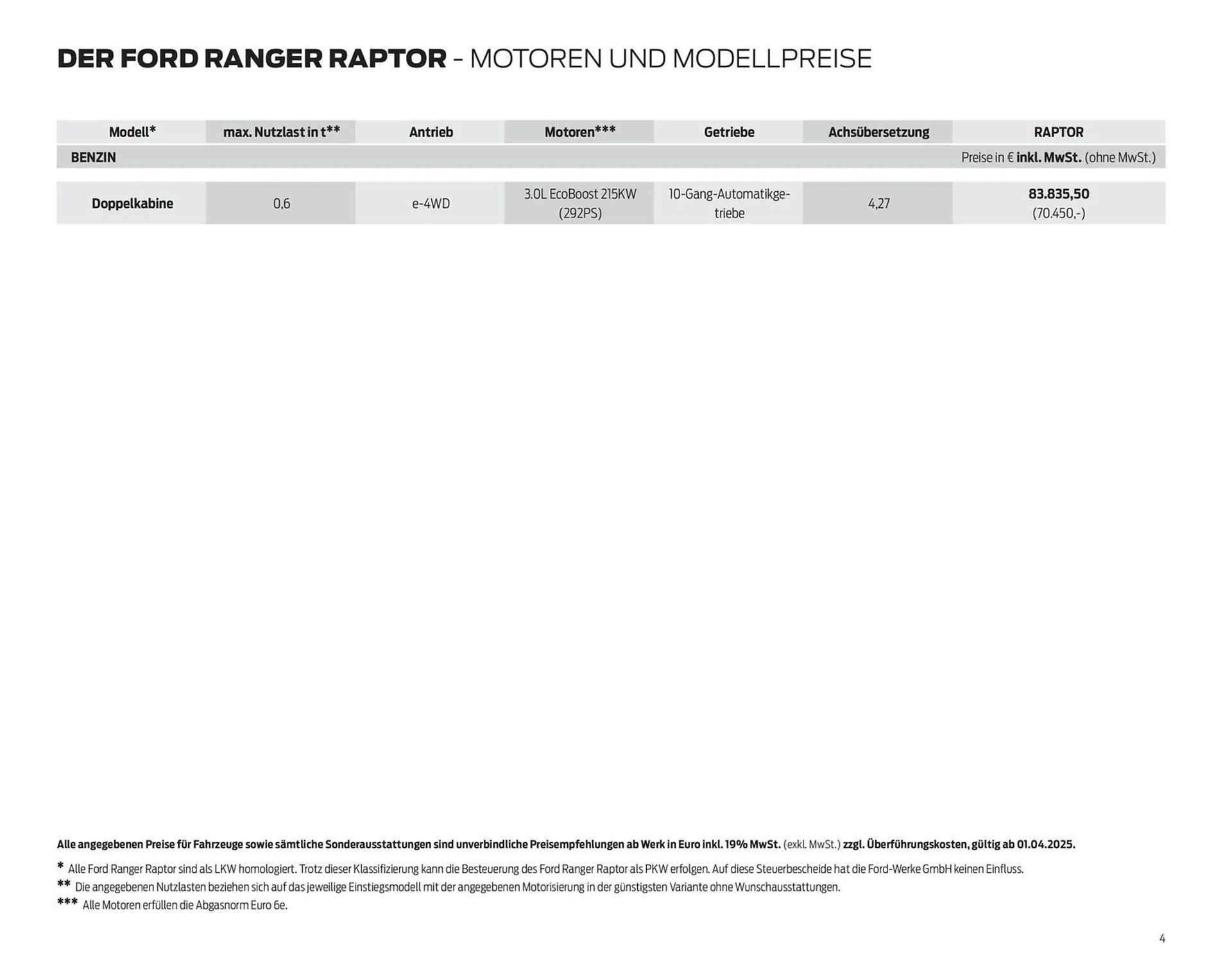 Ford Prospekt von 25. März bis 8. April 2026 - Prospekt seite 4
