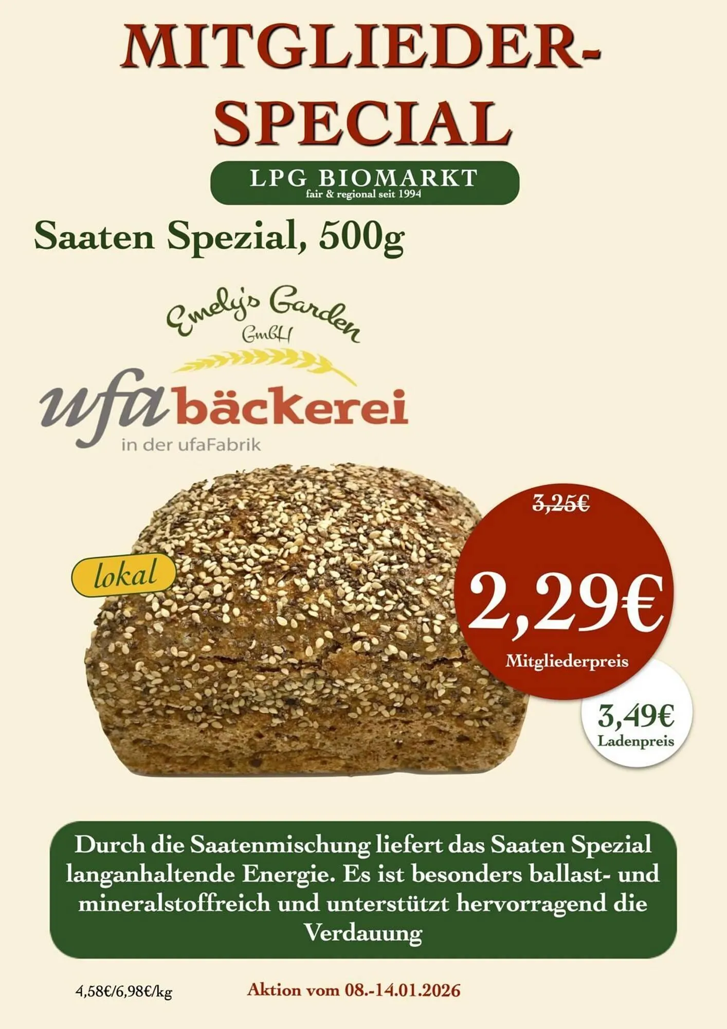 LPG Biomarkt Prospekt von 8. Januar bis 14. Januar 2026 - Prospekt seite 9