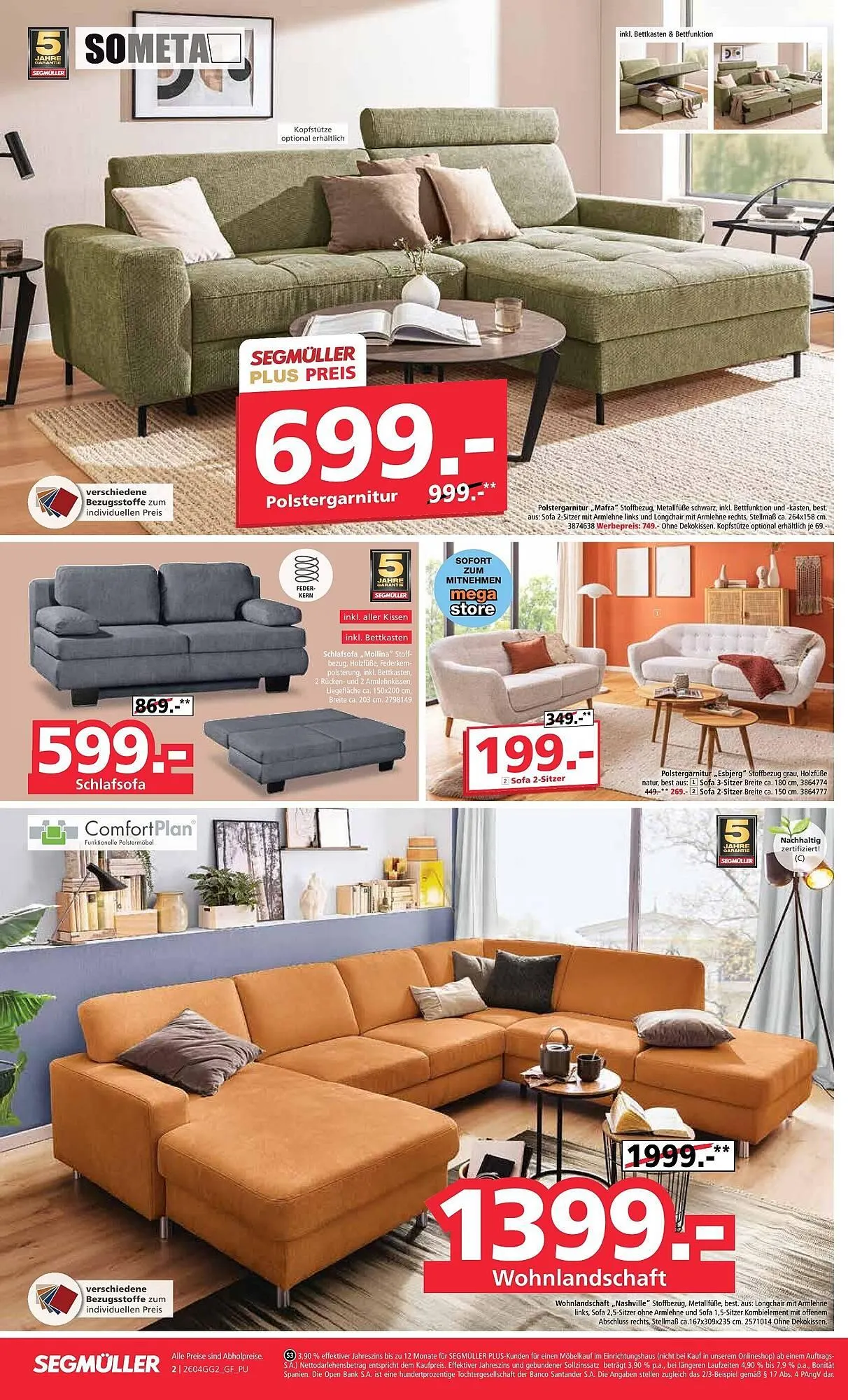 Segmüller Prospekt von 11. April bis 25. April 2026 - Prospekt seite 2