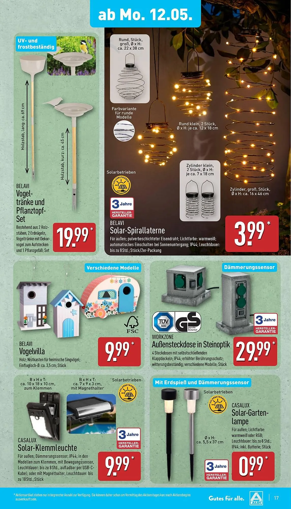 Aldi Nord Prospekt von 12. Mai bis 18. Mai 2025 - Prospekt seite 17