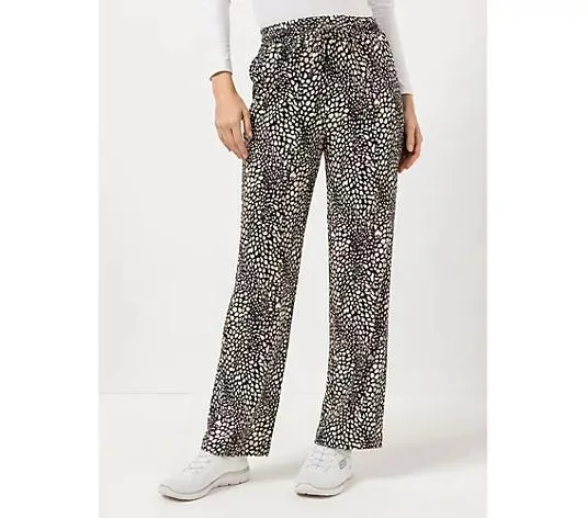 EVA LUTZ Hose Rundumdehnbund Eingrifftaschen weites Bein