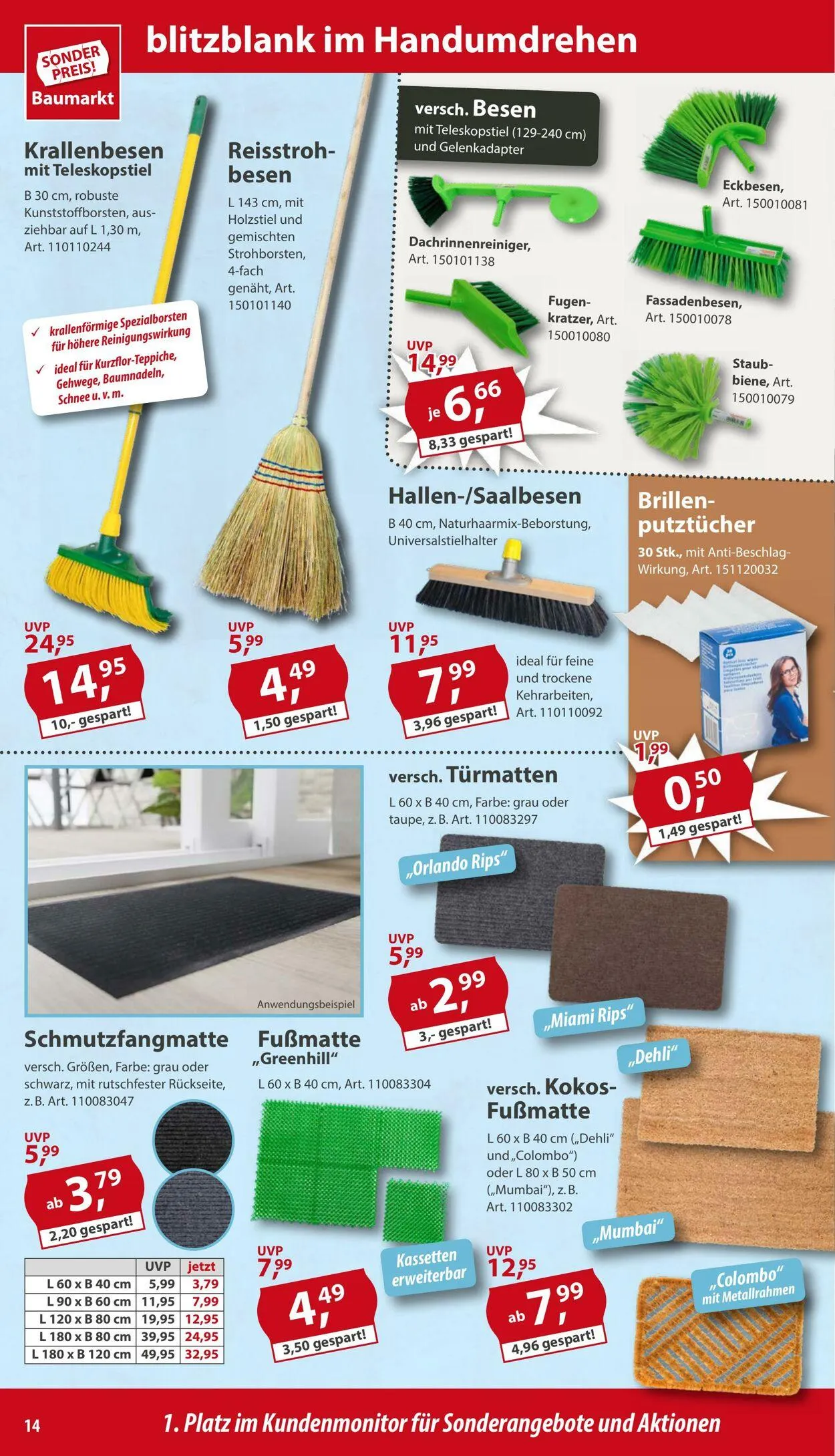 Sonderpreis Baumarkt Aktueller Prospekt von 10. März bis 17. März 2025 - Prospekt seite 14