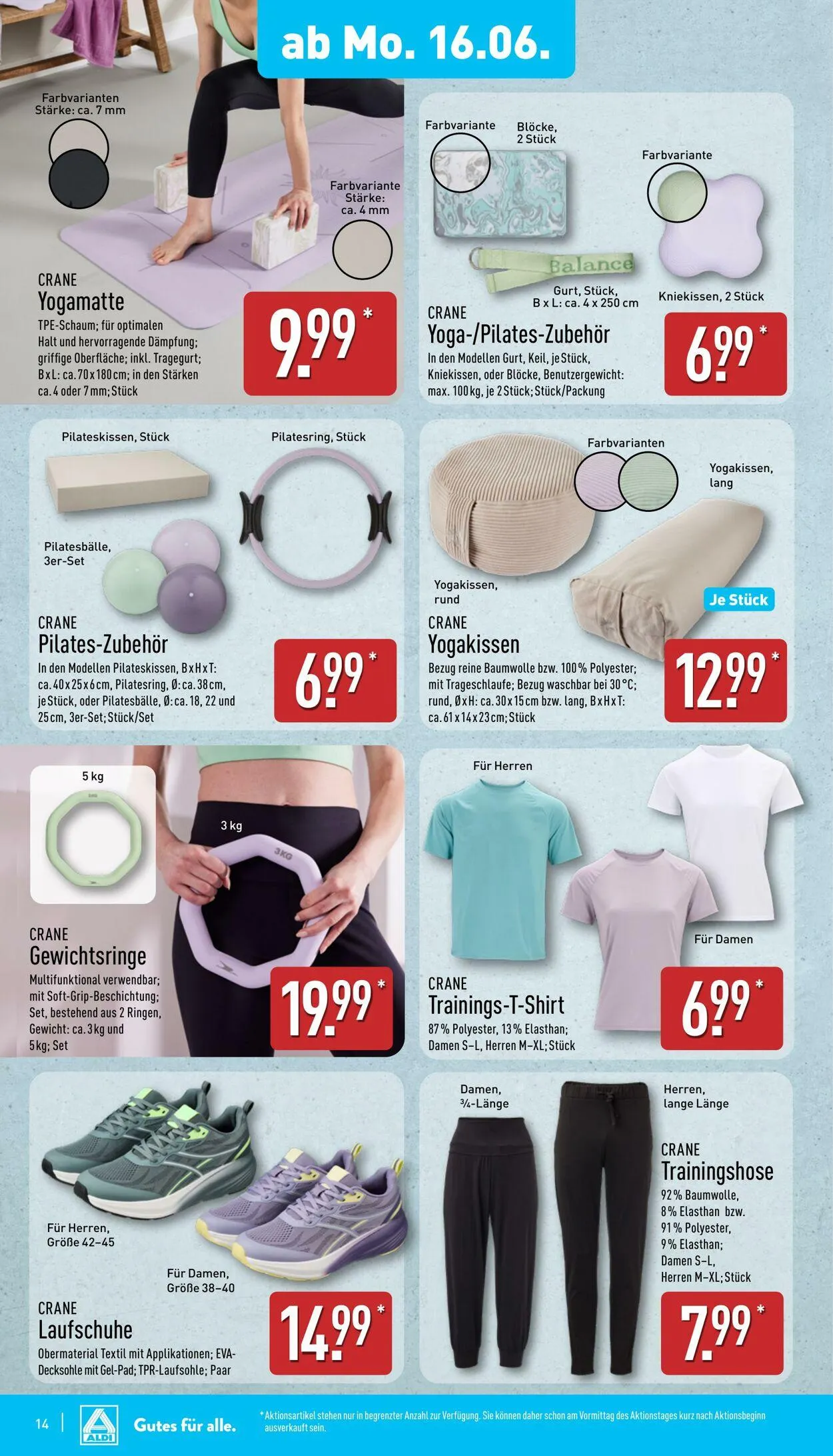 Aldi-Nord von 16. Juni bis 21. Juni 2025 - Prospekt seite 14