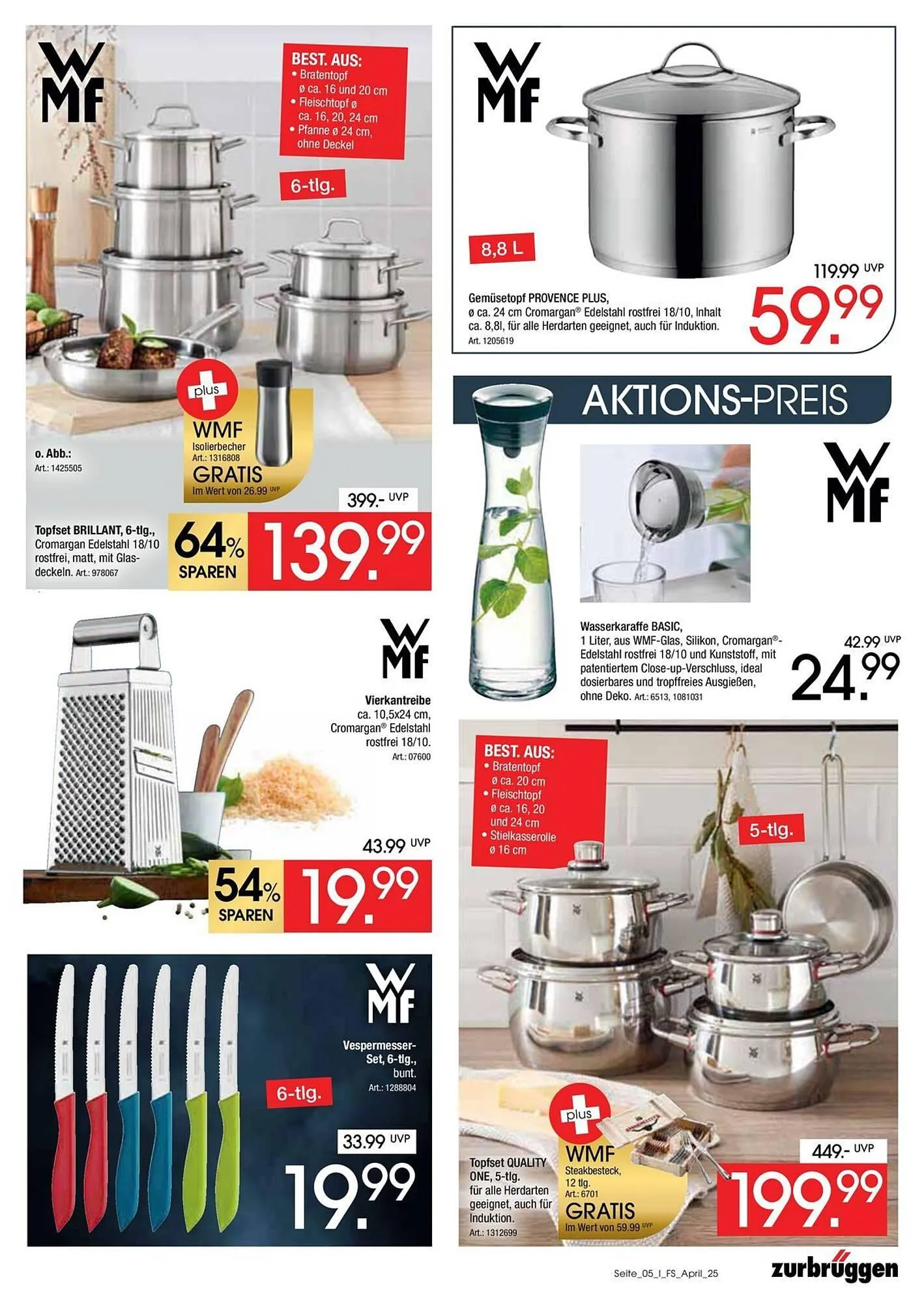 Zurbrüggen Prospekt von 30. April bis 17. Mai 2025 - Prospekt seite 5
