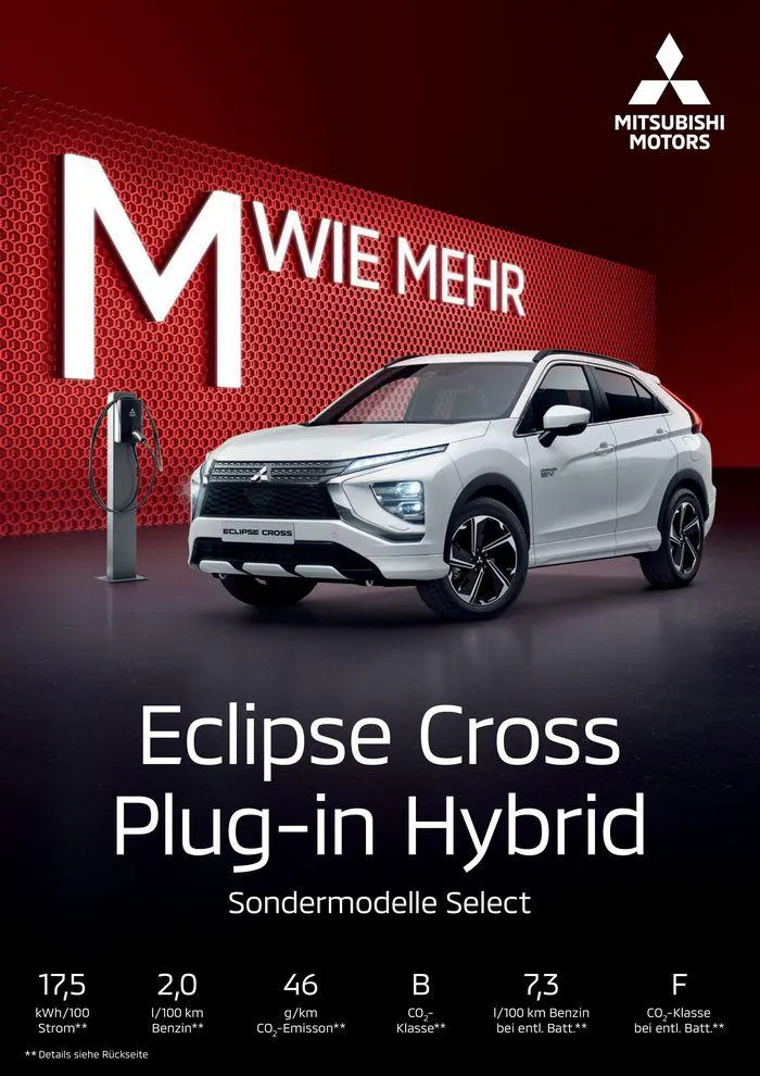 Eclipse Cross Plug-in Hybrid Select von 21. März bis 21. März 2025 - Prospekt seite
