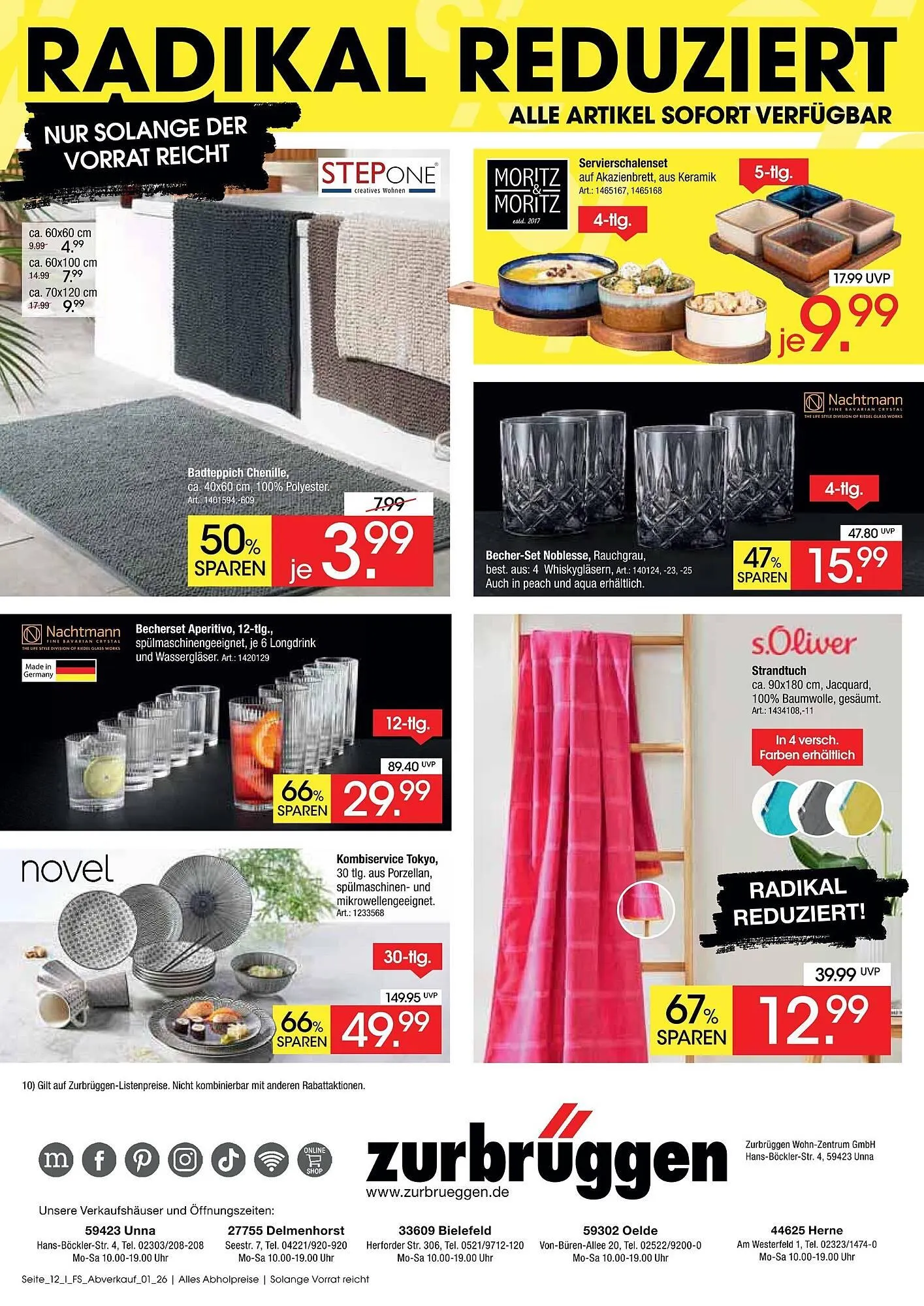 Zurbrüggen Prospekt von 16. März bis 30. Mai 2026 - Prospekt seite 12