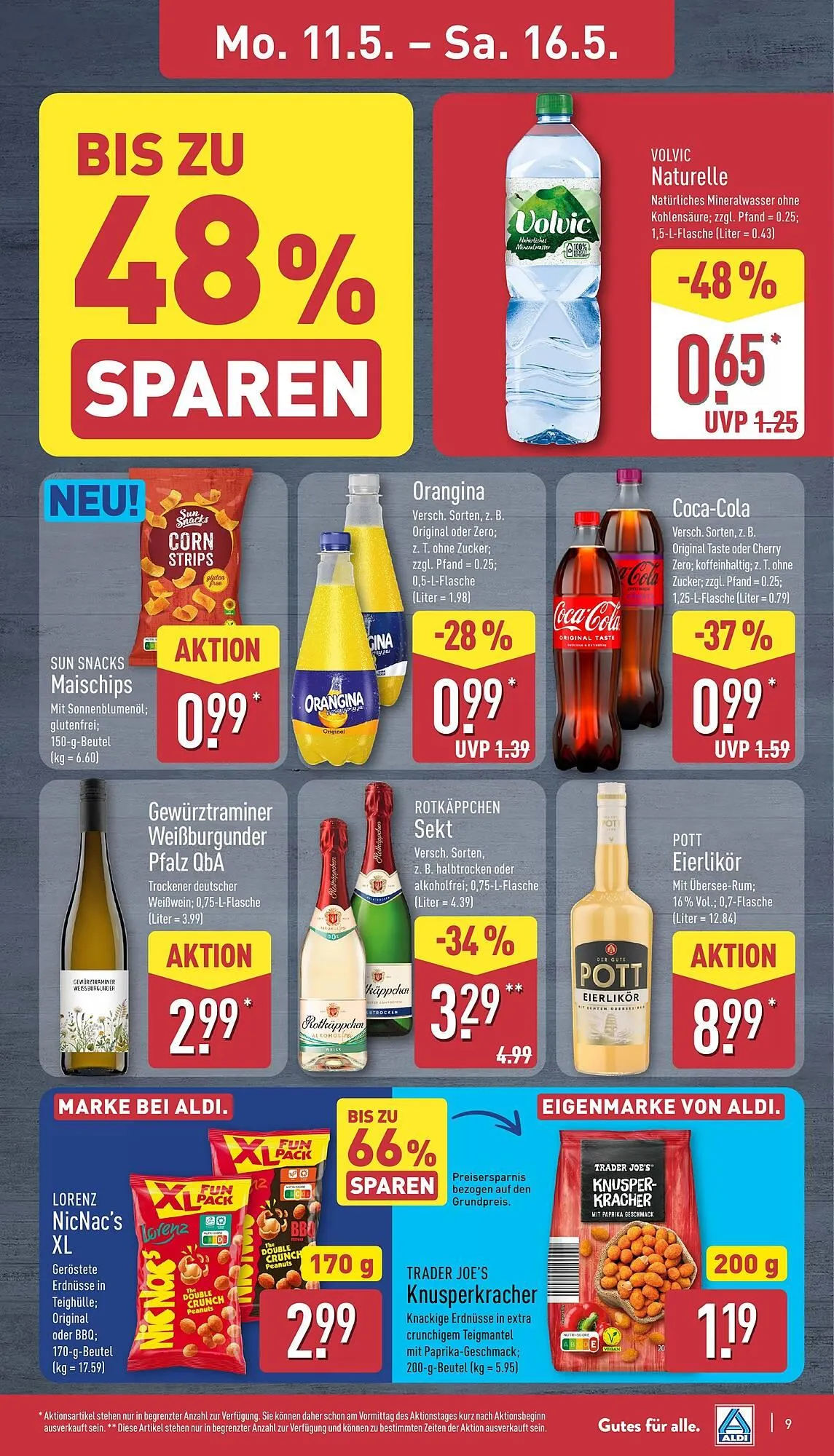 Aldi Nord Prospekt von 11. Mai bis 16. Mai 2026 - Prospekt seite 9