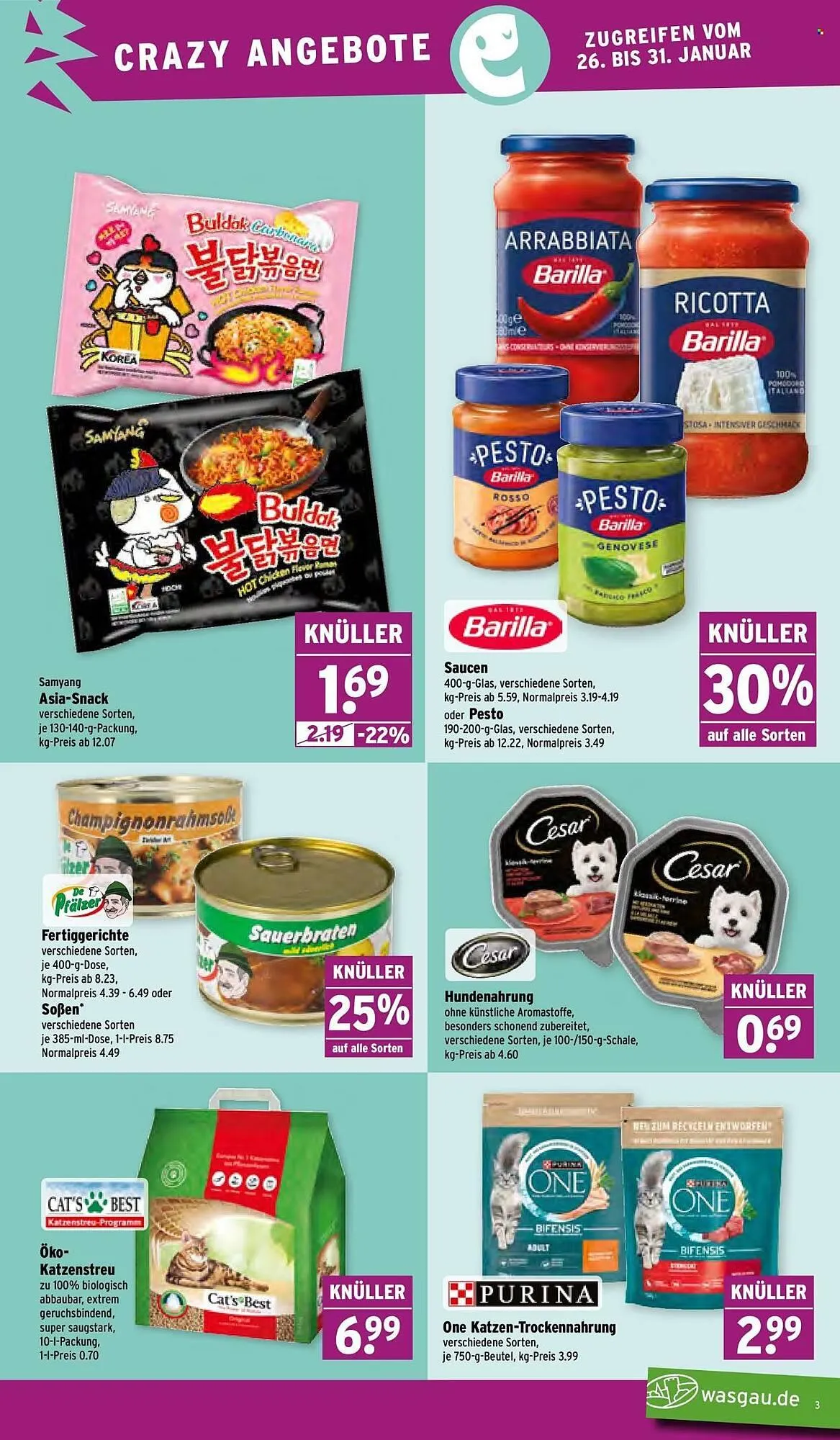 Wasgau Prospekt von 26. Januar bis 31. Januar 2026 - Prospekt seite 3