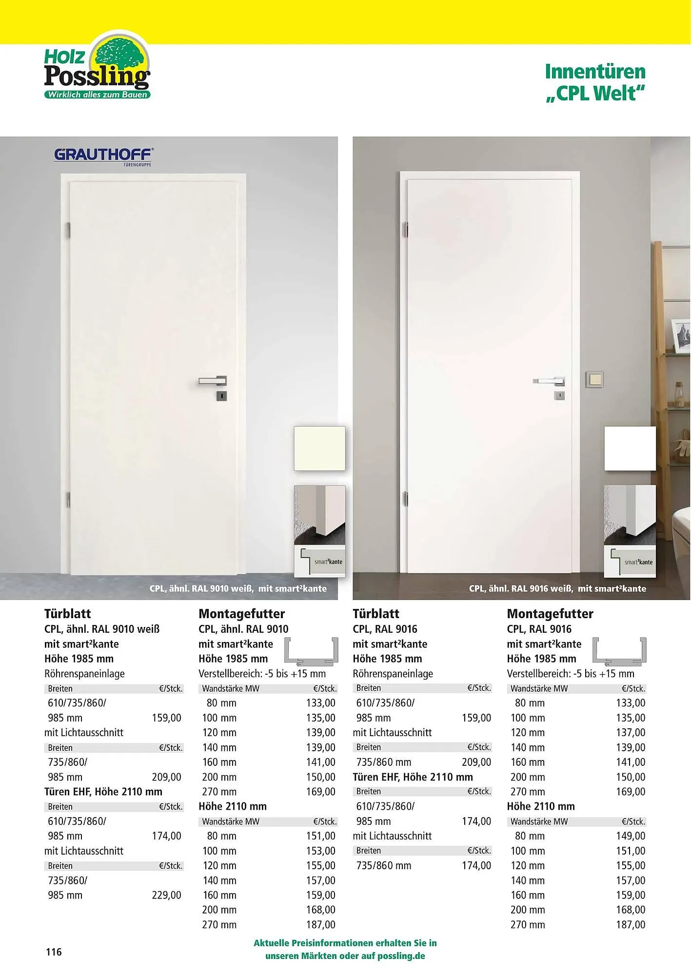 Holz Possling Prospekt von 1. April bis 31. Juli 2026 - Prospekt seite 116