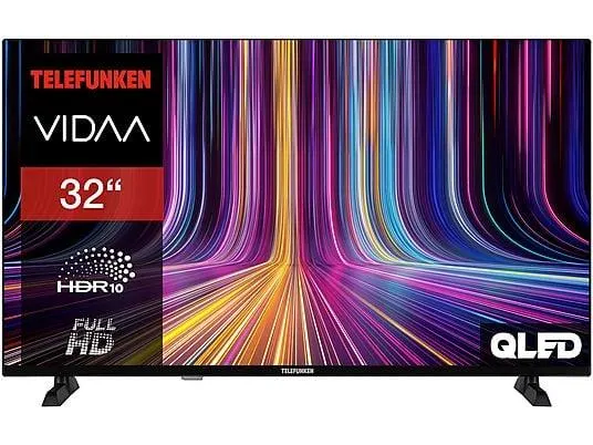 TELEFUNKEN QF32VP750S QLED TV (Flat, 32 Zoll / 80 cm, Full-HD, SMART TV)