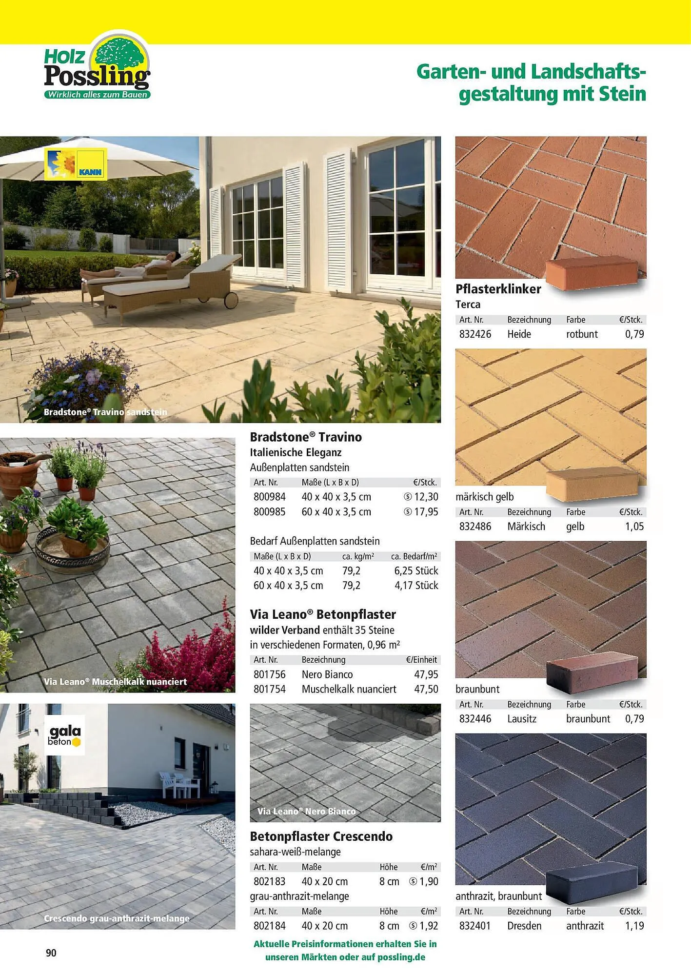 Holz Possling Prospekt von 31. März bis 30. Juni 2025 - Prospekt seite 90