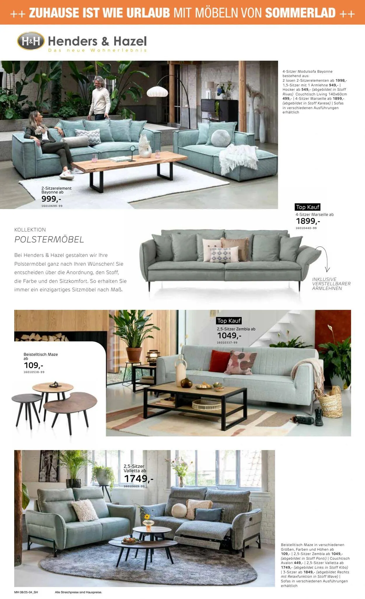 Sommerlad Aktueller Prospekt von 28. April bis 17. Mai 2025 - Prospekt seite 4