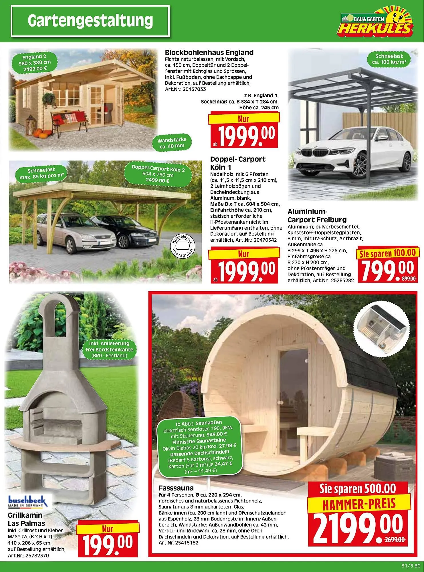 Herkules Baumarkt Prospekt von 28. Juli bis 2. August 2025 - Prospekt seite 5