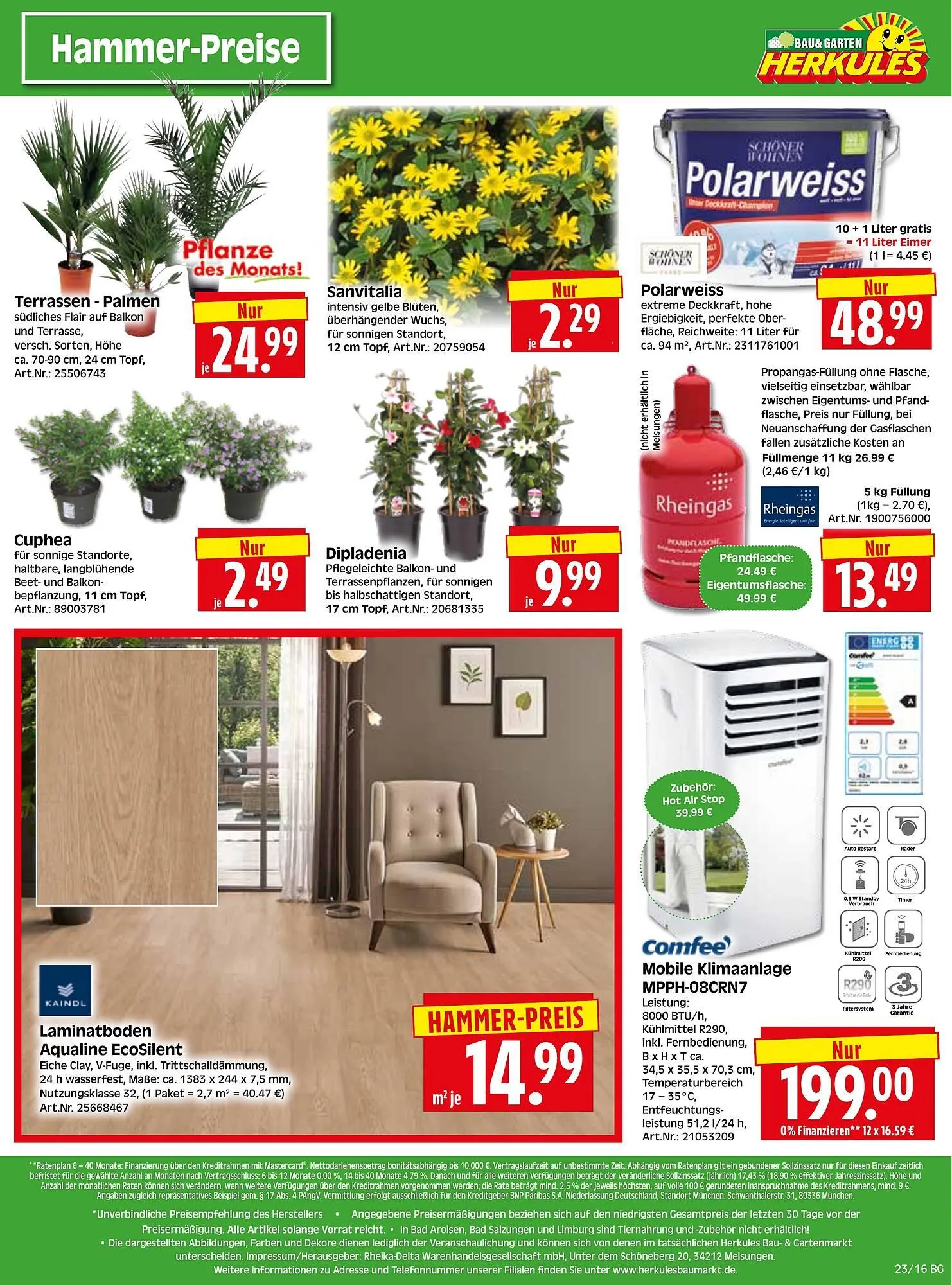 Herkules Baumarkt Prospekt von 2. Juni bis 7. Juni 2025 - Prospekt seite 16