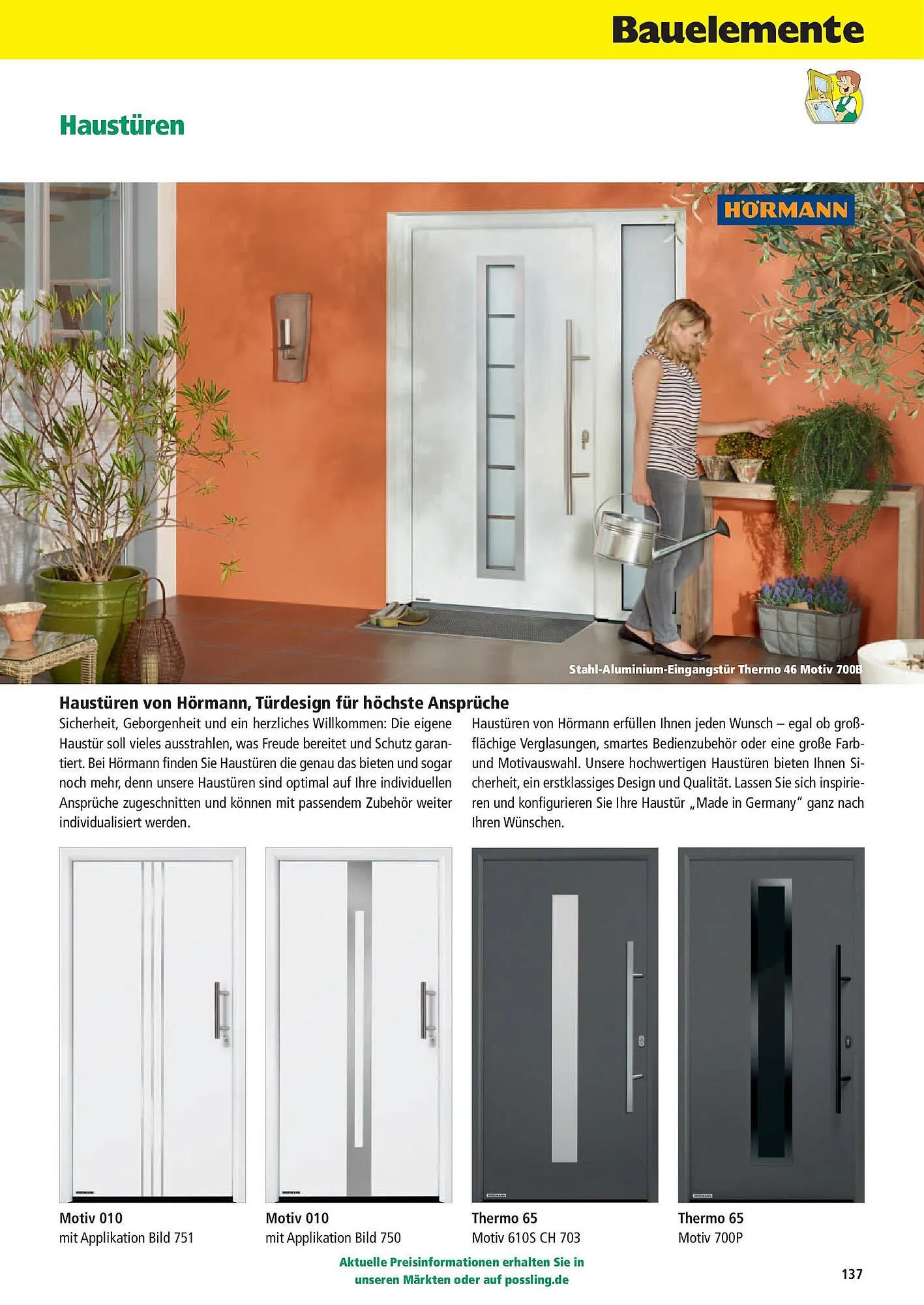 Holz Possling Prospekt von 31. März bis 30. Juni 2025 - Prospekt seite 137