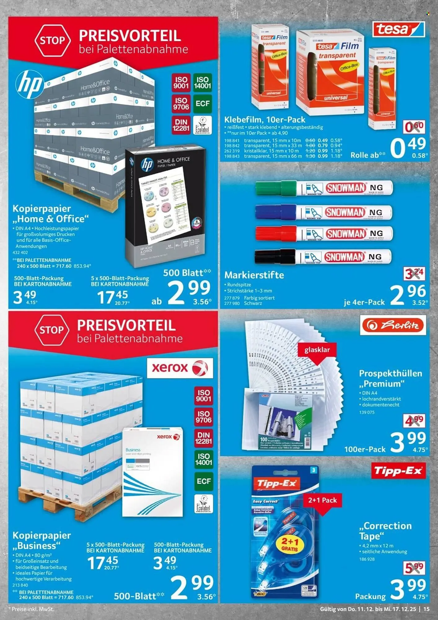 Selgros Prospekt von 11. Dezember bis 17. Dezember 2025 - Prospekt seite 15