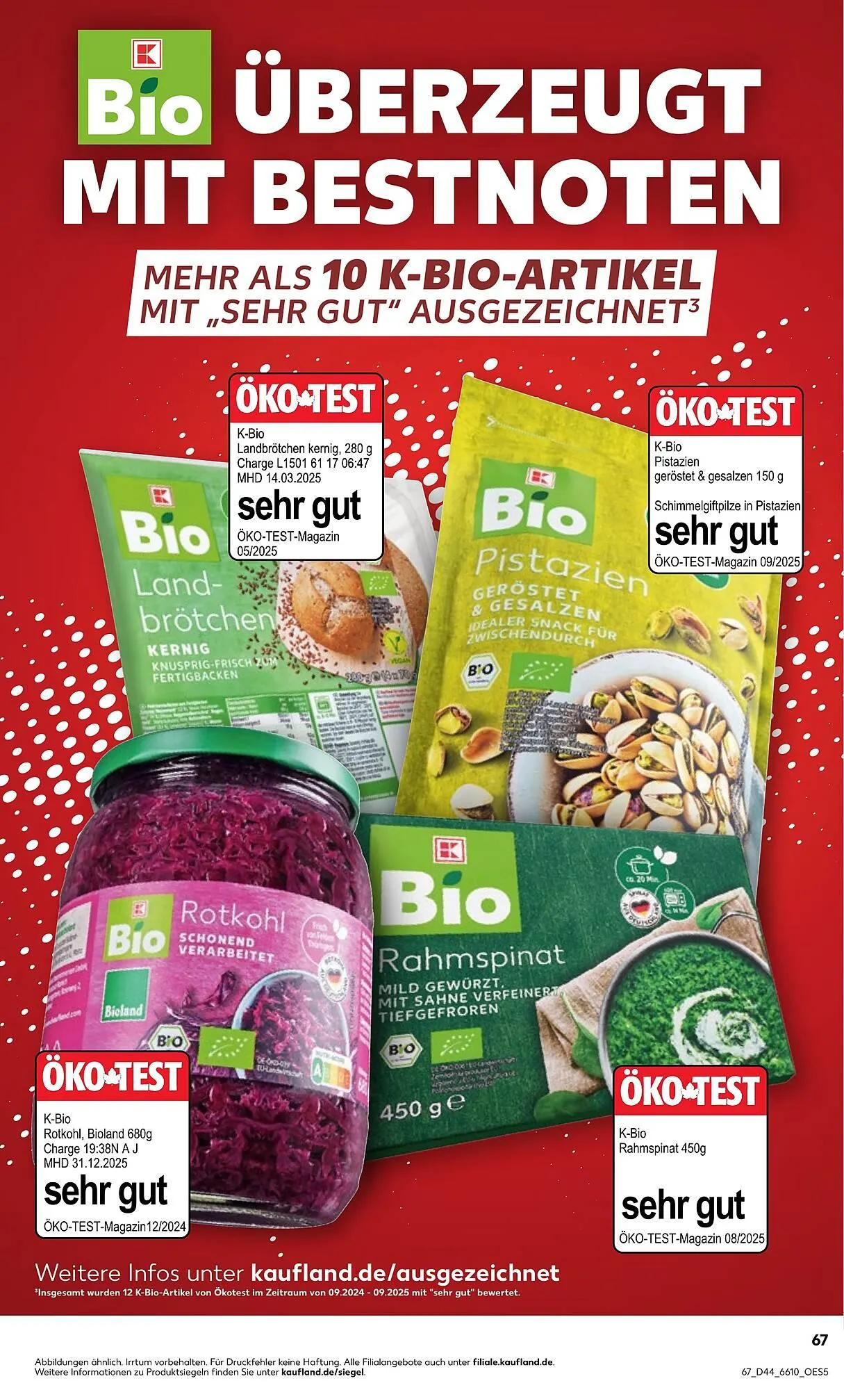 Kaufland Prospekt von 30. Oktober bis 5. November 2025 - Prospekt seite 67