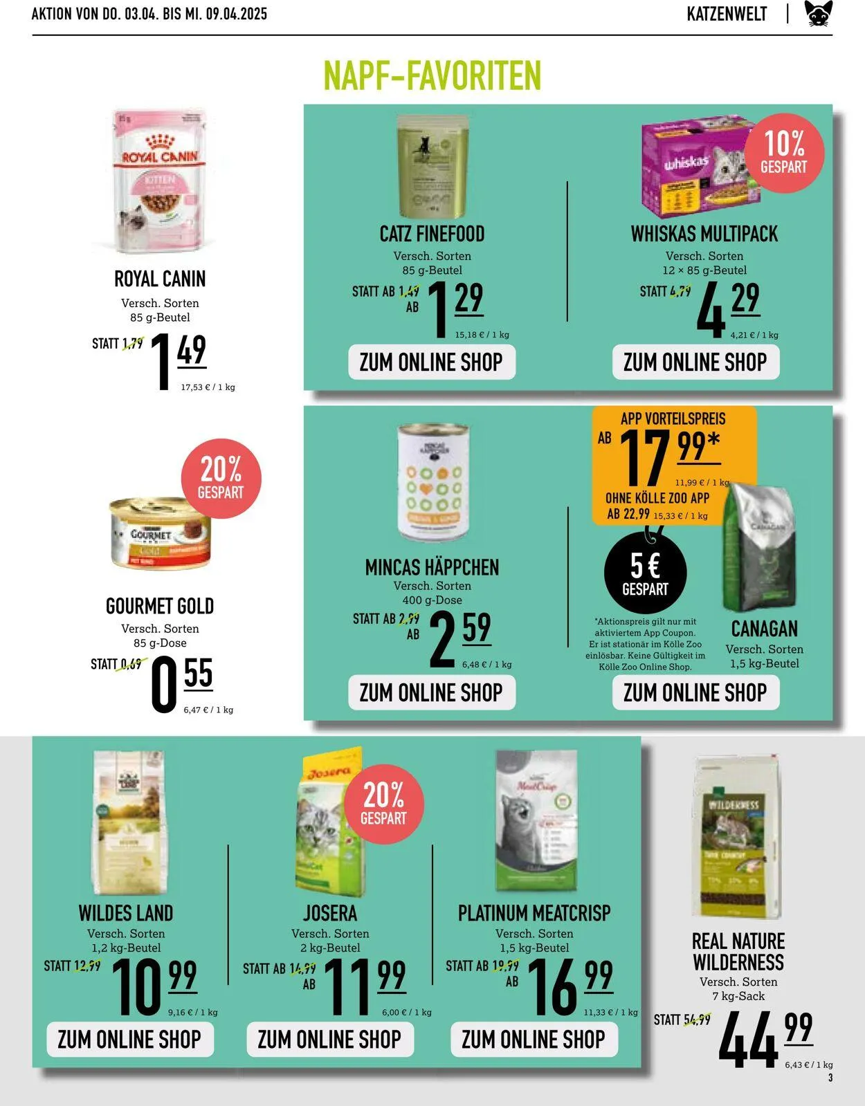 Kölle Zoo Aktueller Prospekt von 2. April bis 16. April 2025 - Prospekt seite 3