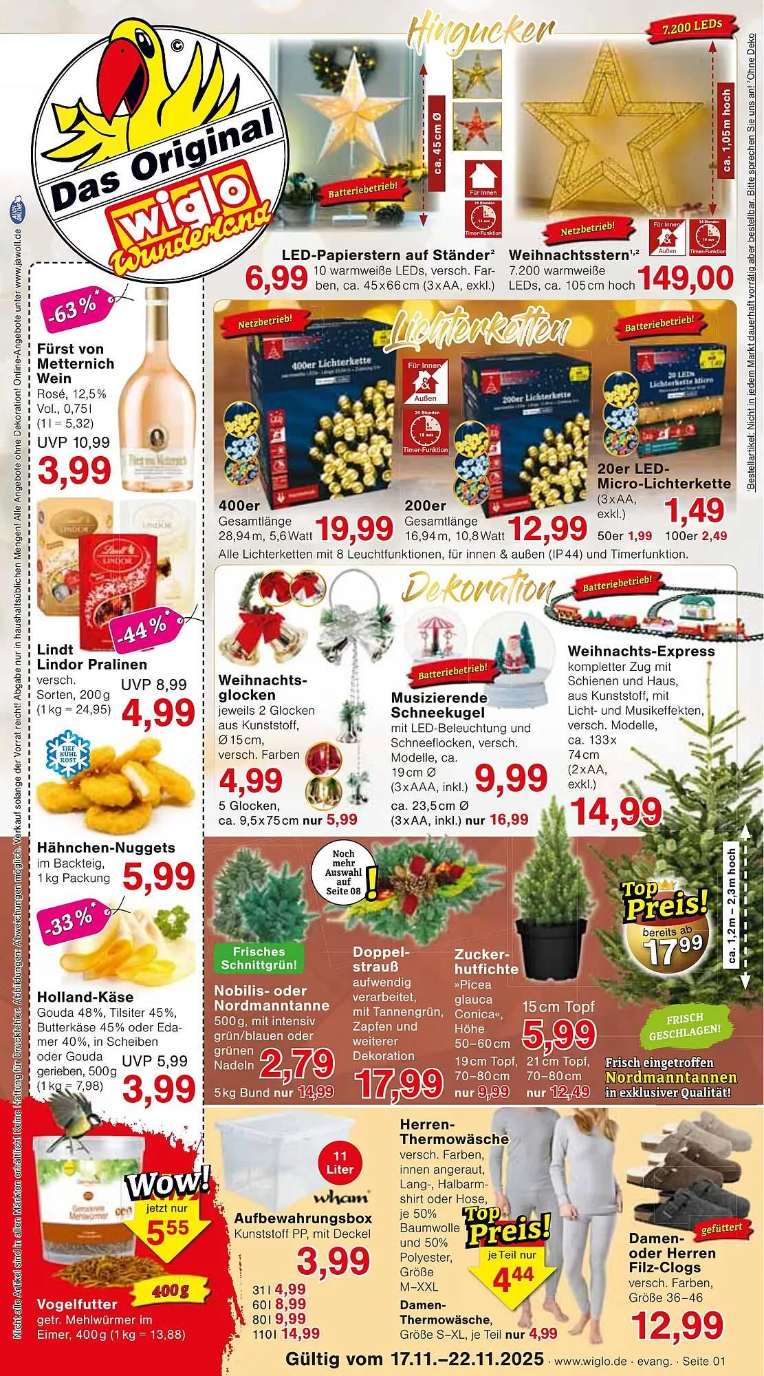 Wiglo Wunderland Prospekt von 17. November bis 22. November 2025 - Prospekt seite 1