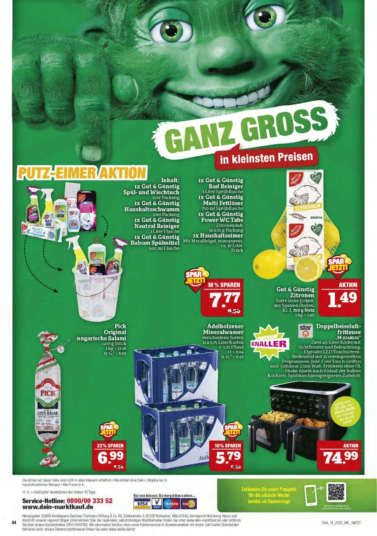 Marktkauf - Nürnberg-Thon Aktueller Prospekt von 31. März bis 5. April 2025 - Prospekt seite 44