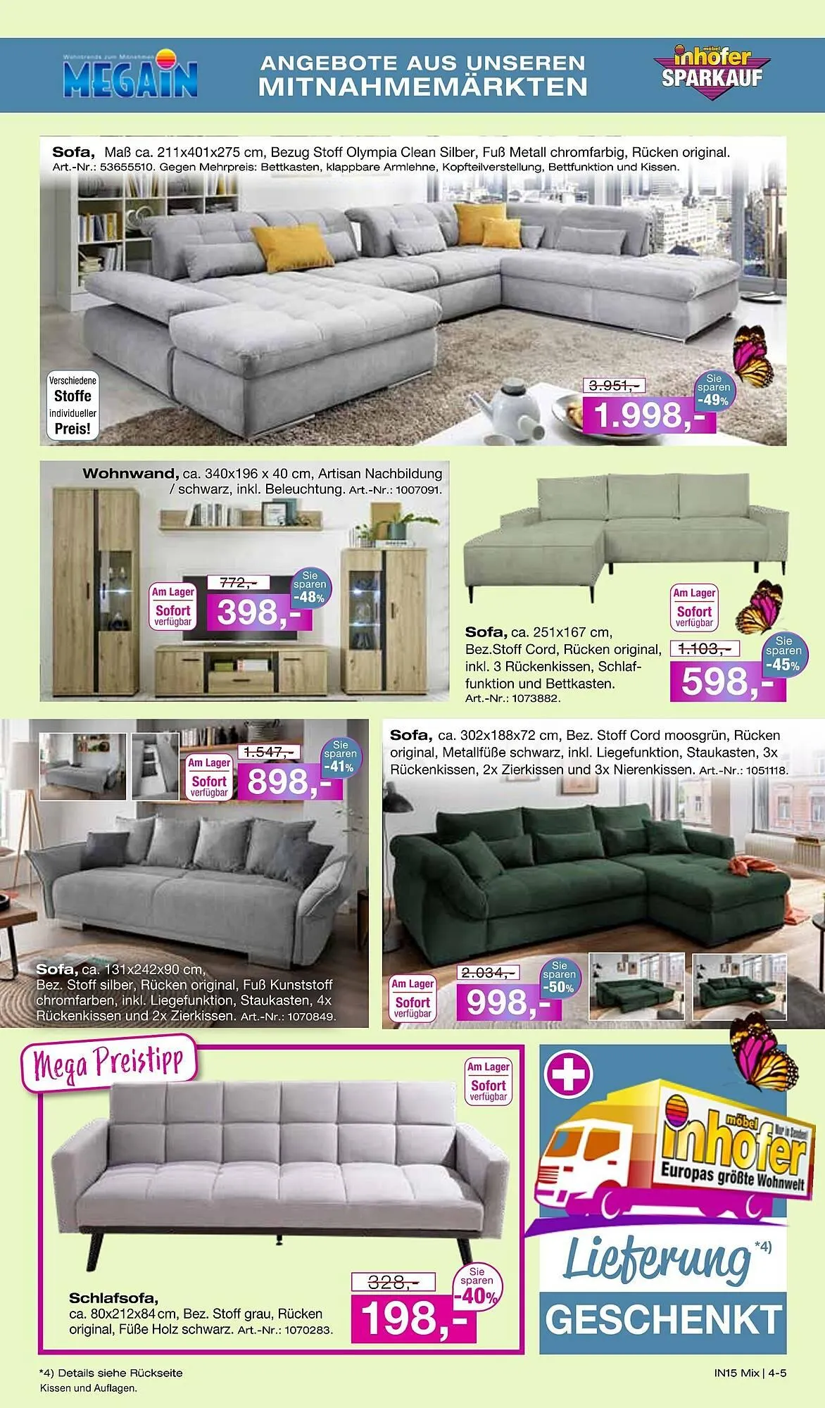 Möbel Inhofer Prospekt von 7. Mai bis 31. Mai 2025 - Prospekt seite 5