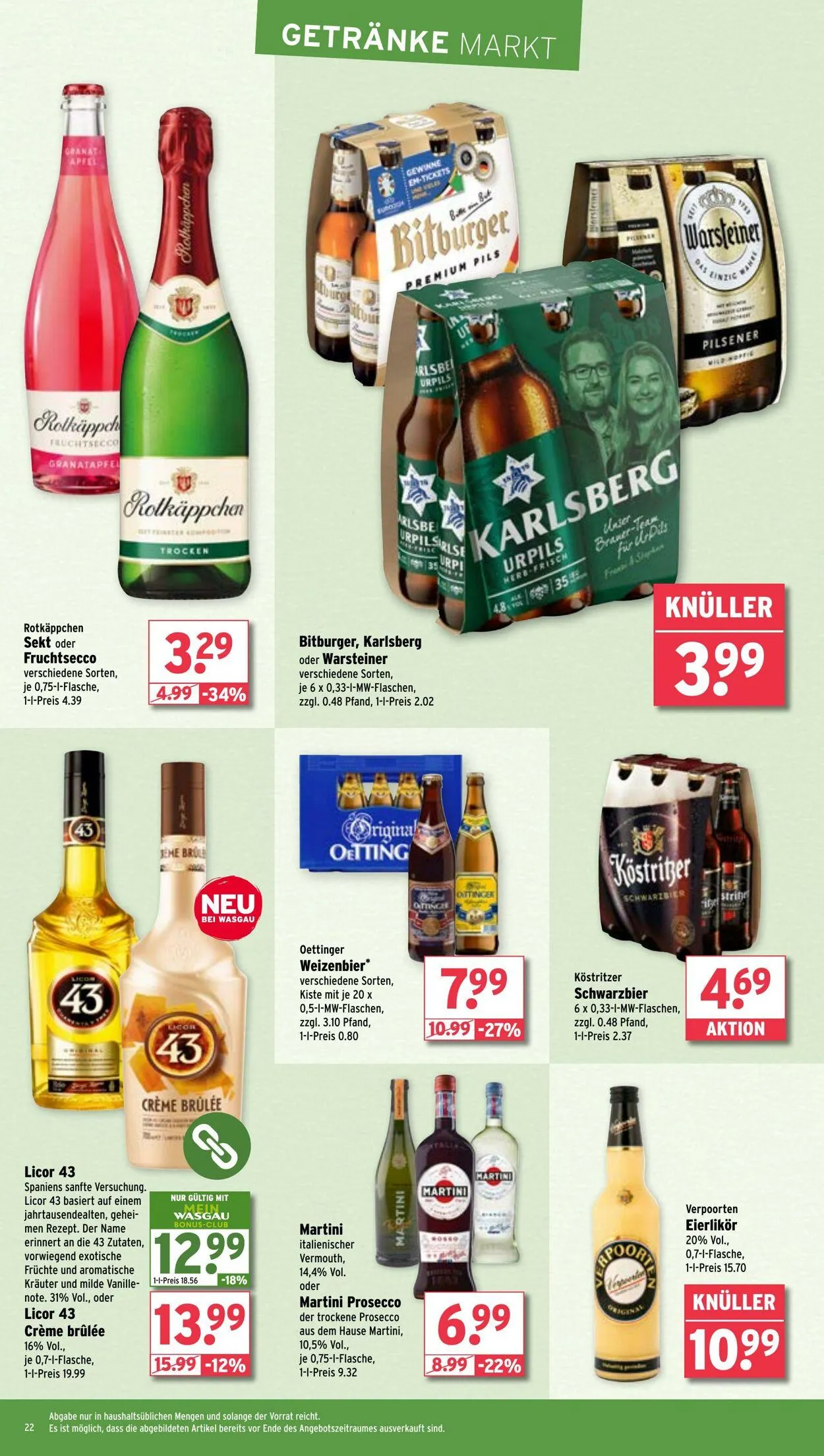 WASGAU Aktueller Prospekt von 23. März bis 6. April 2025 - Prospekt seite 22