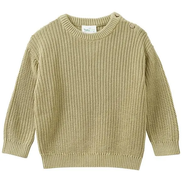 Baby Strickpullover aus Bio-Baumwolle