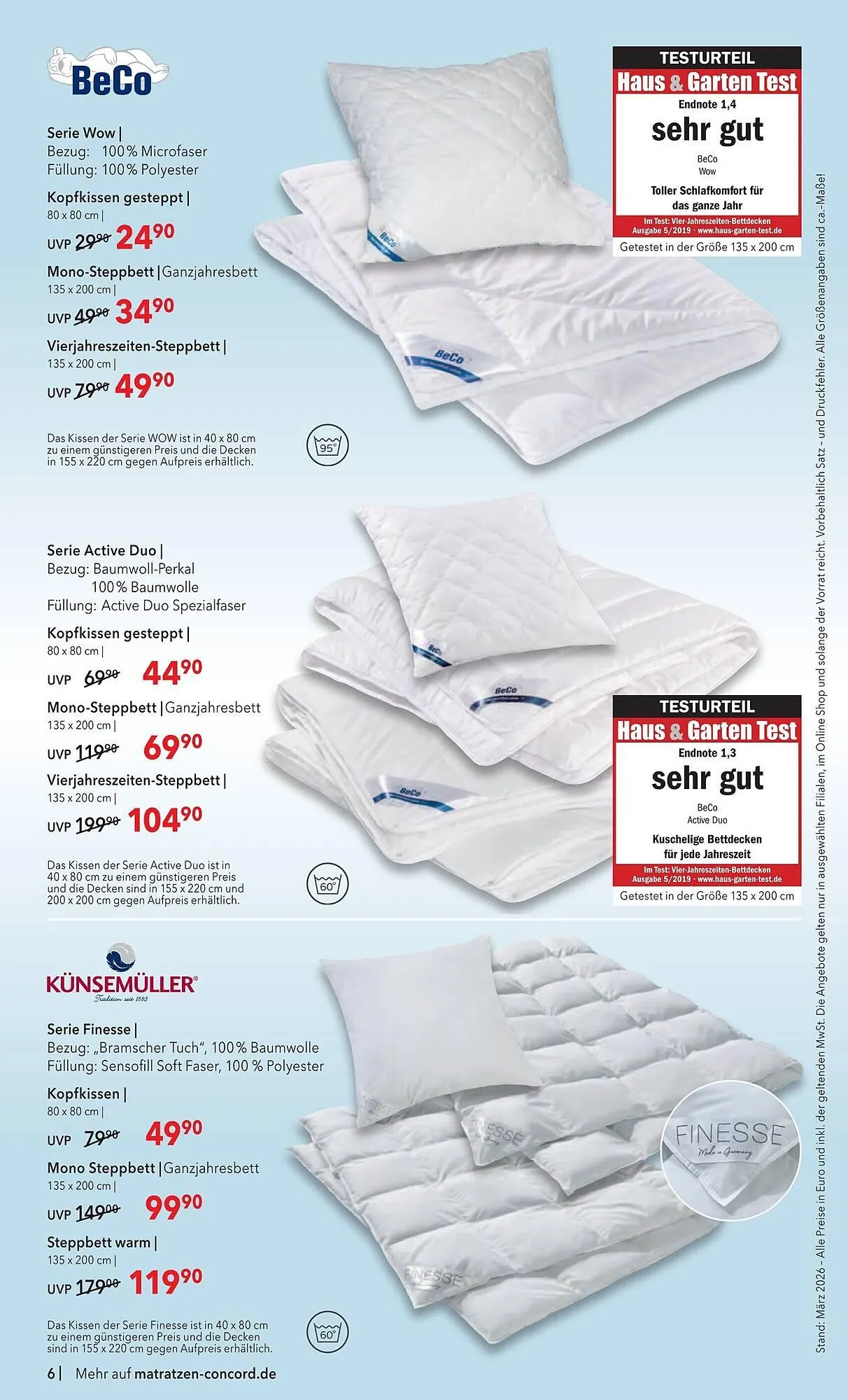 Matratzen Concord Prospekt von 25. März bis 28. April 2026 - Prospekt seite 6