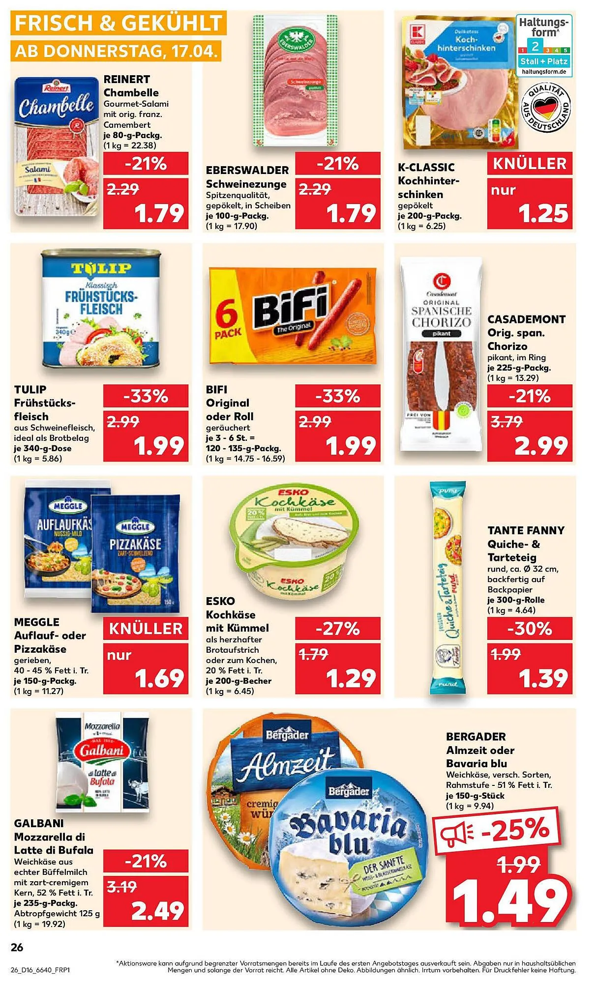 Kaufland Prospekt von 21. April bis 23. April 2025 - Prospekt seite 39