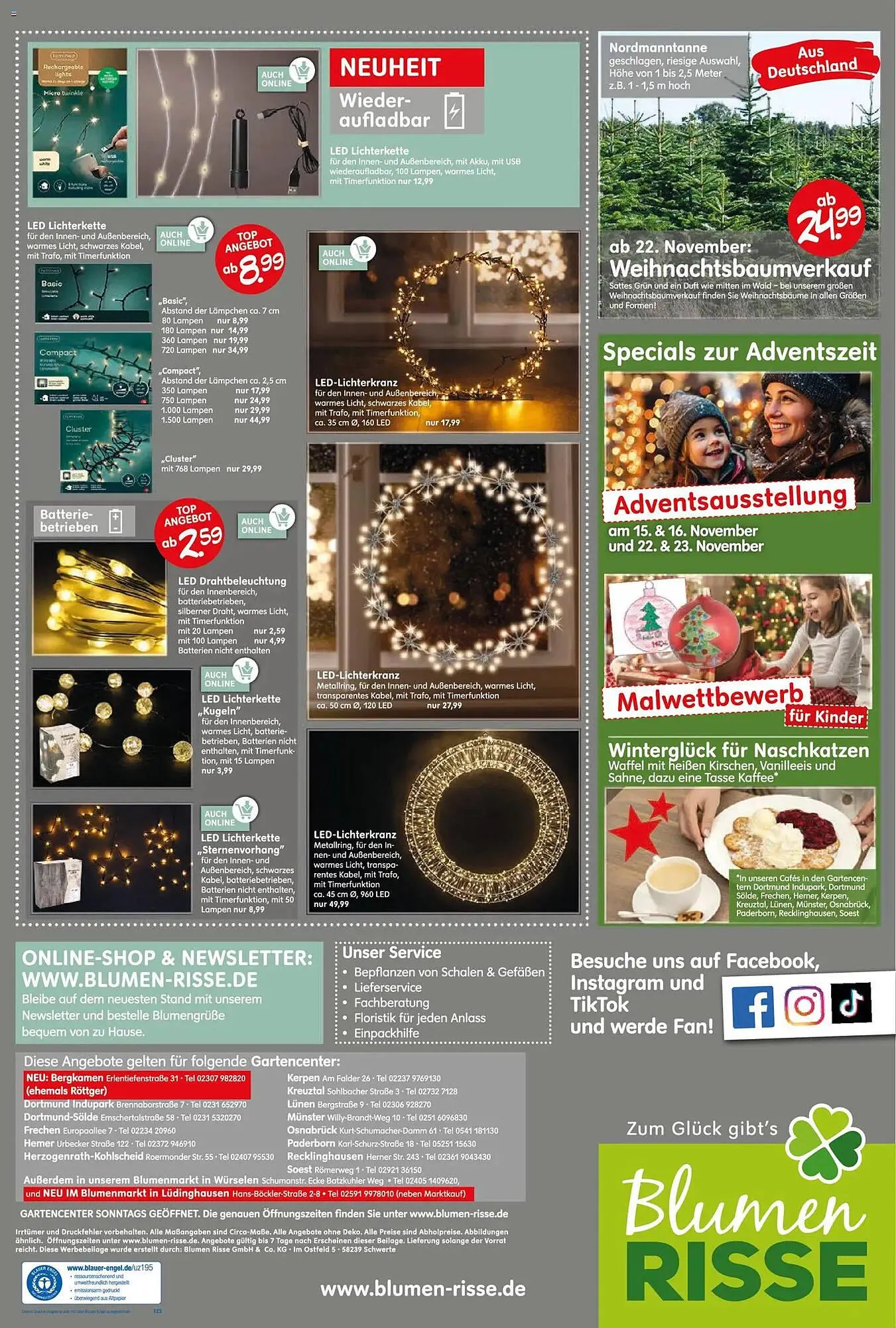 Blumen Risse Prospekt von 13. November bis 23. November 2025 - Prospekt seite 8