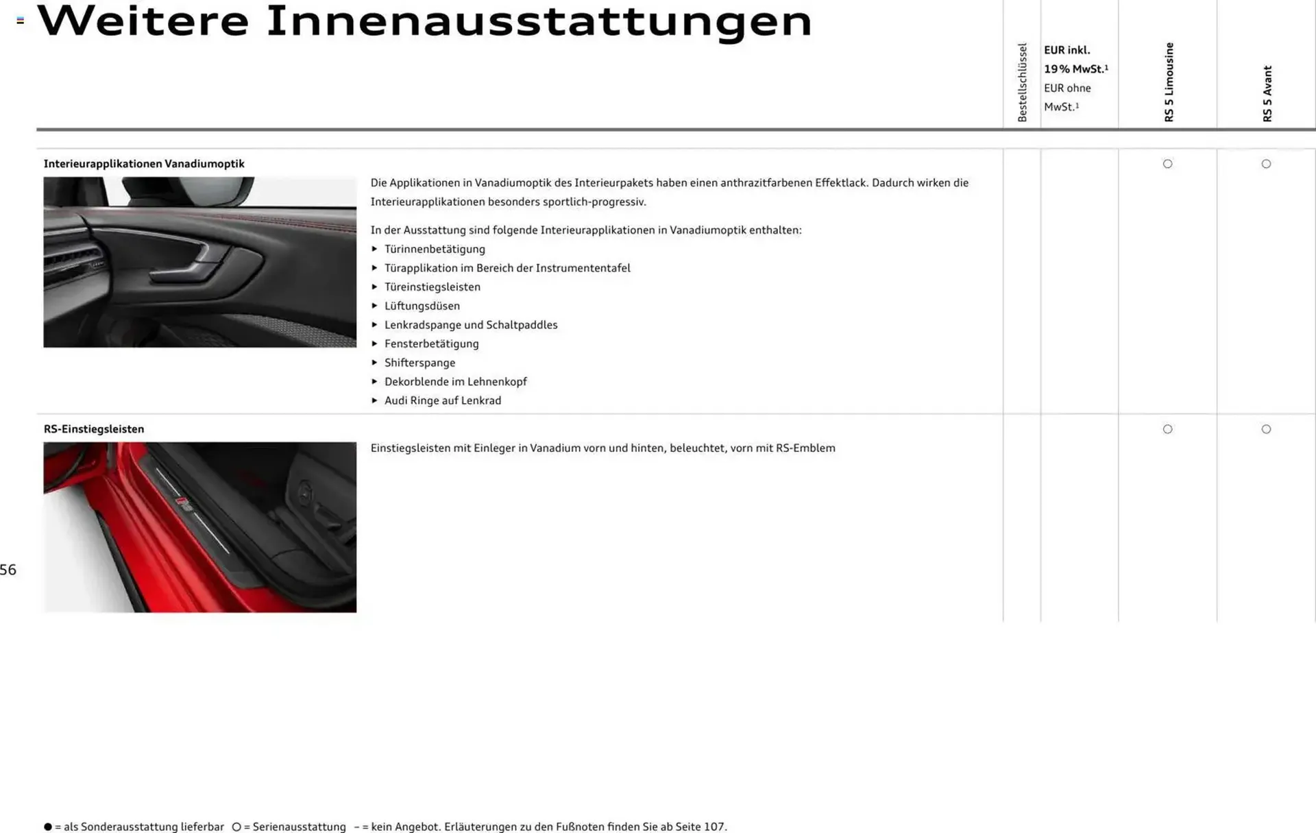 Audi Prospekt von 1. April bis 1. April 2027 - Prospekt seite 56