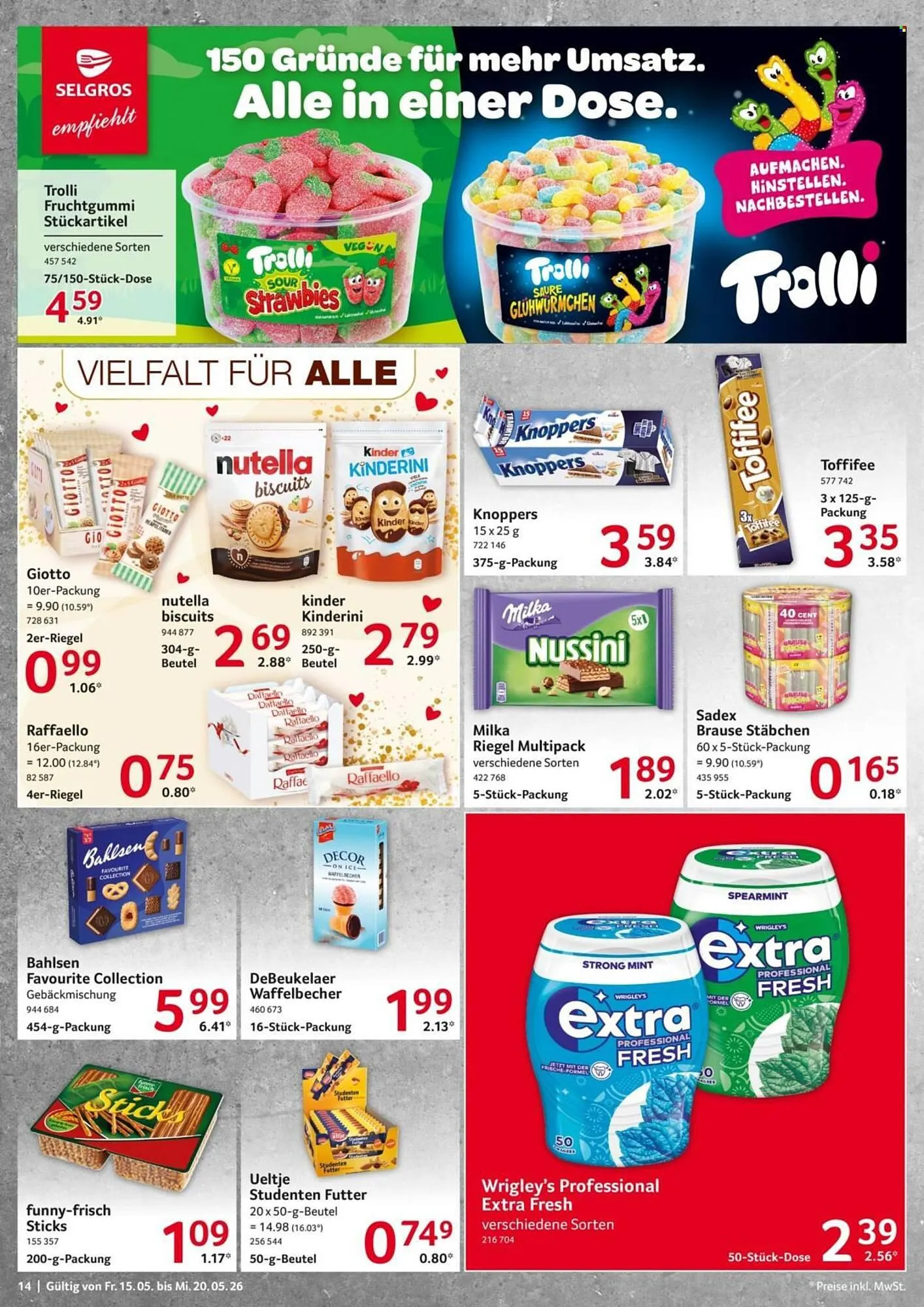 Selgros Prospekt von 15. Mai bis 20. Mai 2026 - Prospekt seite 14