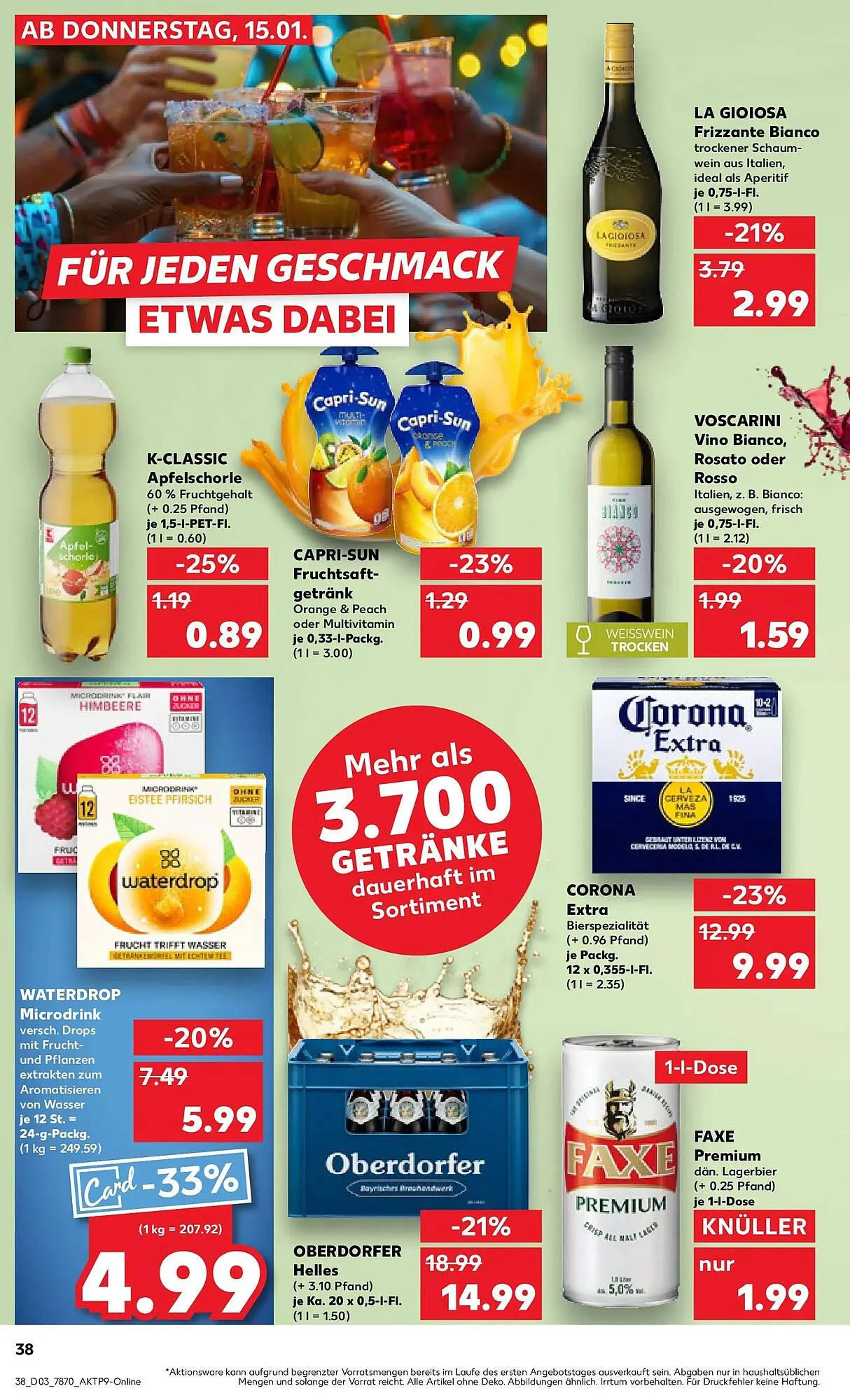 Kaufland Prospekt von 18. Januar bis 21. Januar 2026 - Prospekt seite 38