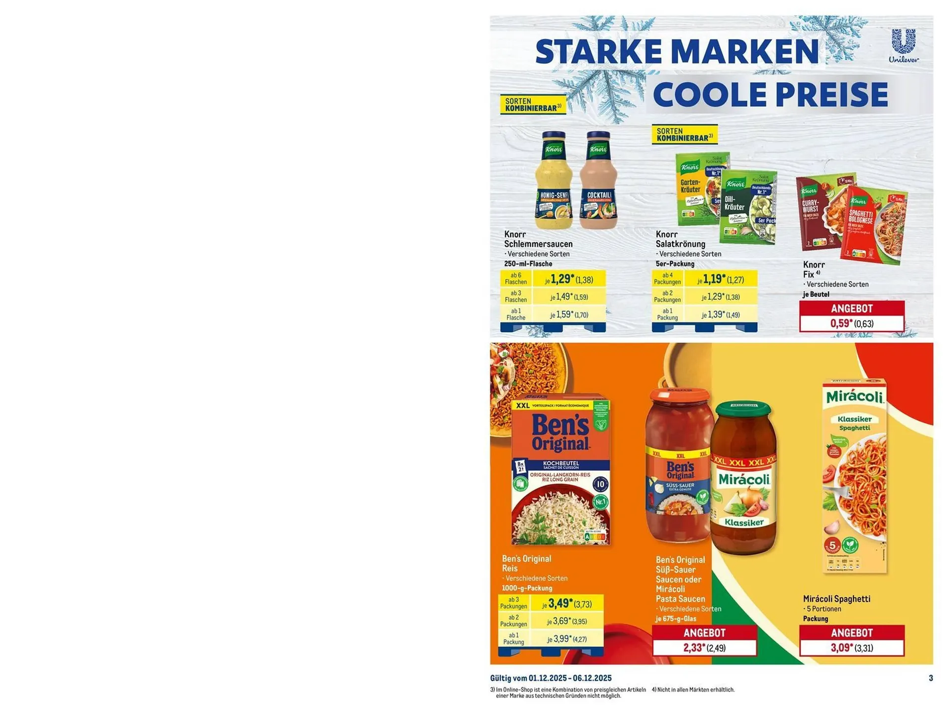 METRO Prospekt von 1. Dezember bis 6. Dezember 2025 - Prospekt seite 3